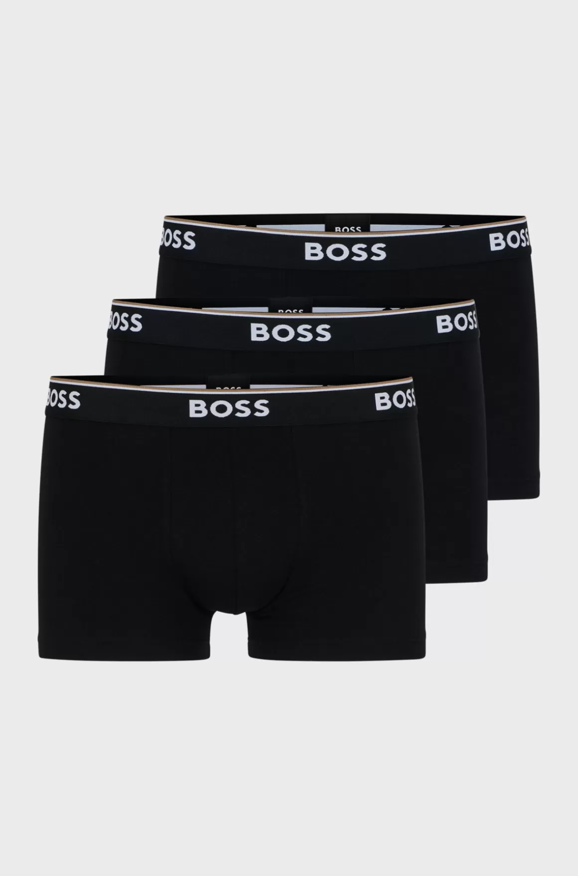HUGO BOSS Pakke Med Tre Par Underbukser I Bomuld Med Stræk Og Logolinning