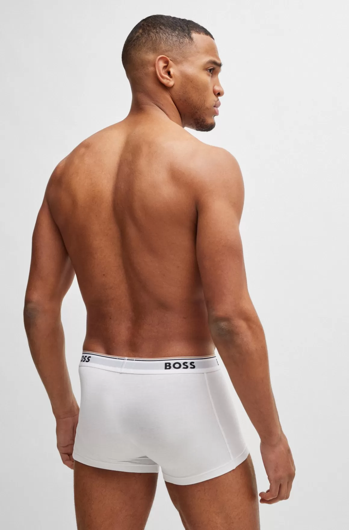 HUGO BOSS Pakke Med Tre Par Underbukser I Bomuld Med Stræk Og Logolinning