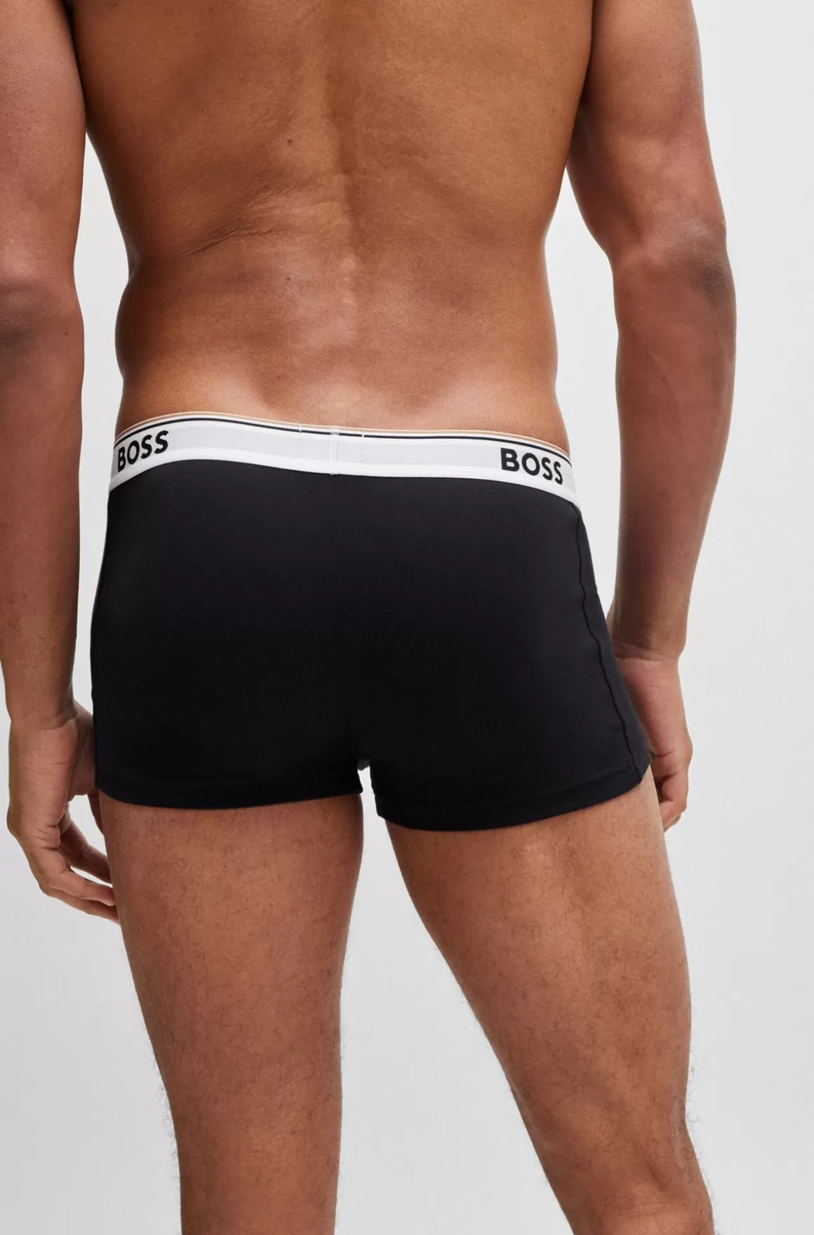 HUGO BOSS Pakke Med Tre Par Underbukser I Bomuld Med Stræk Og Logolinning