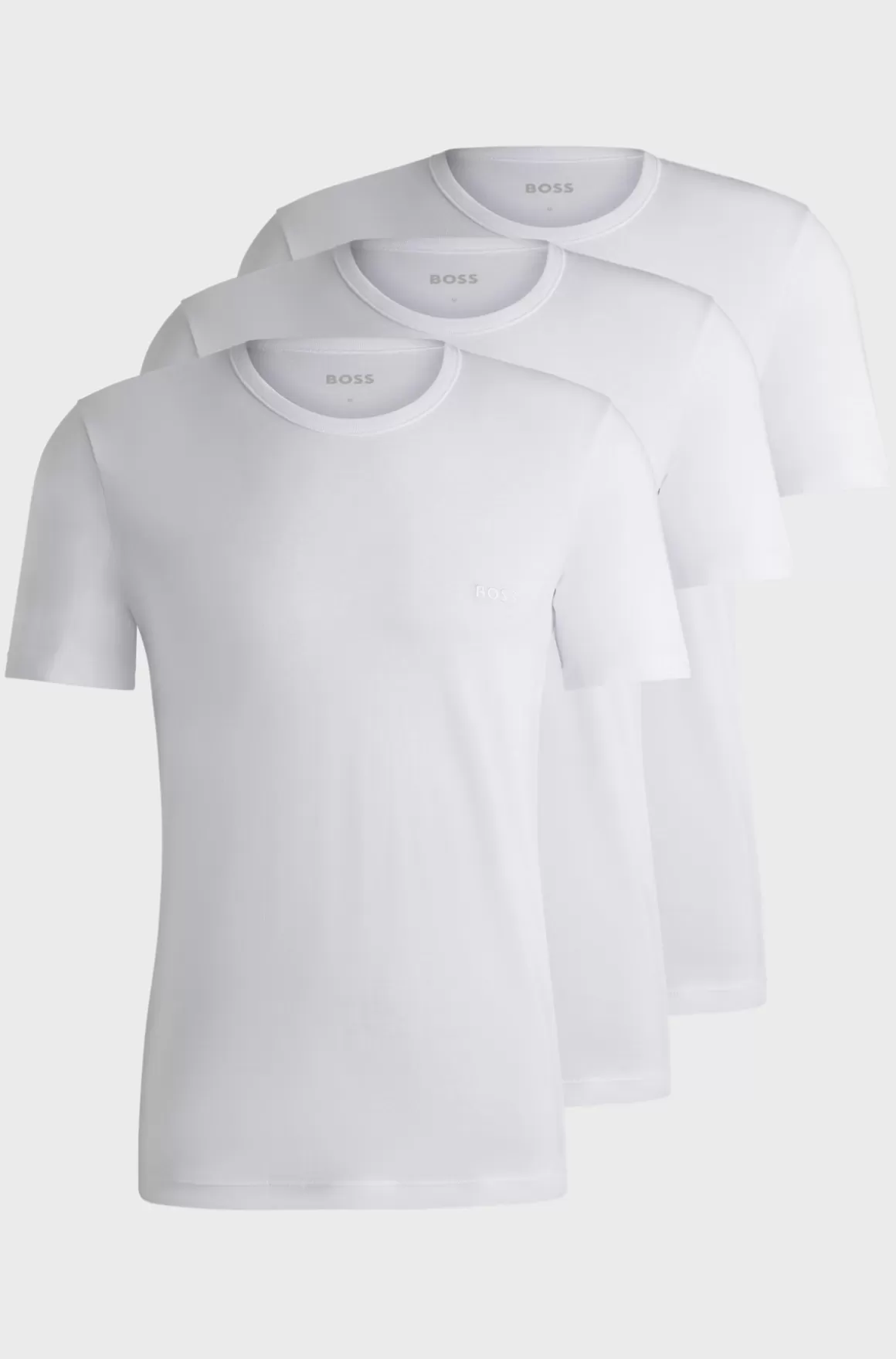 HUGO BOSS Pakke Med Tre T-shirts I Bomuld Med Broderet Logo