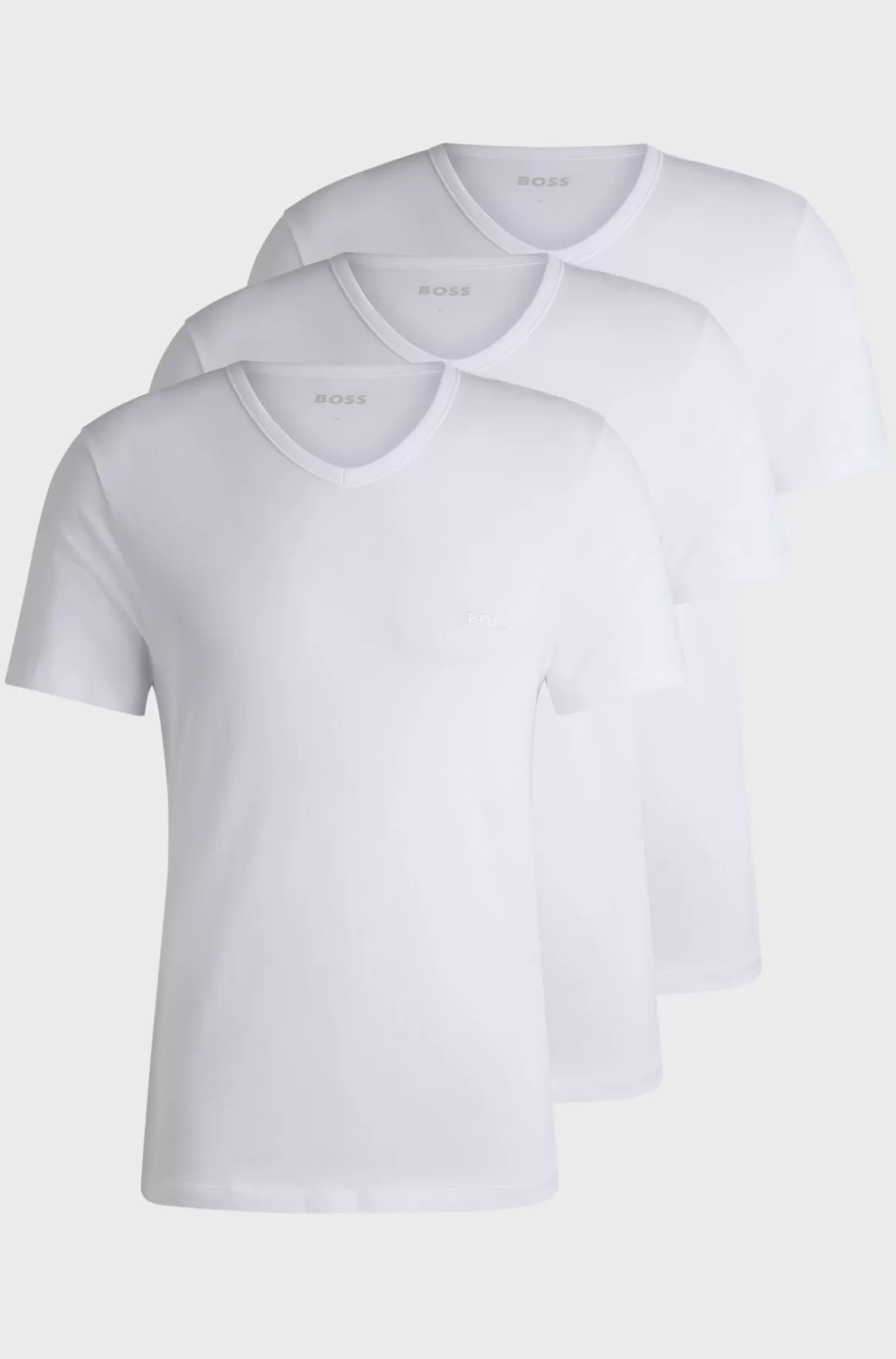HUGO BOSS Pakke Med Tre T-shirts Med V-hals I Bomuldsjersey