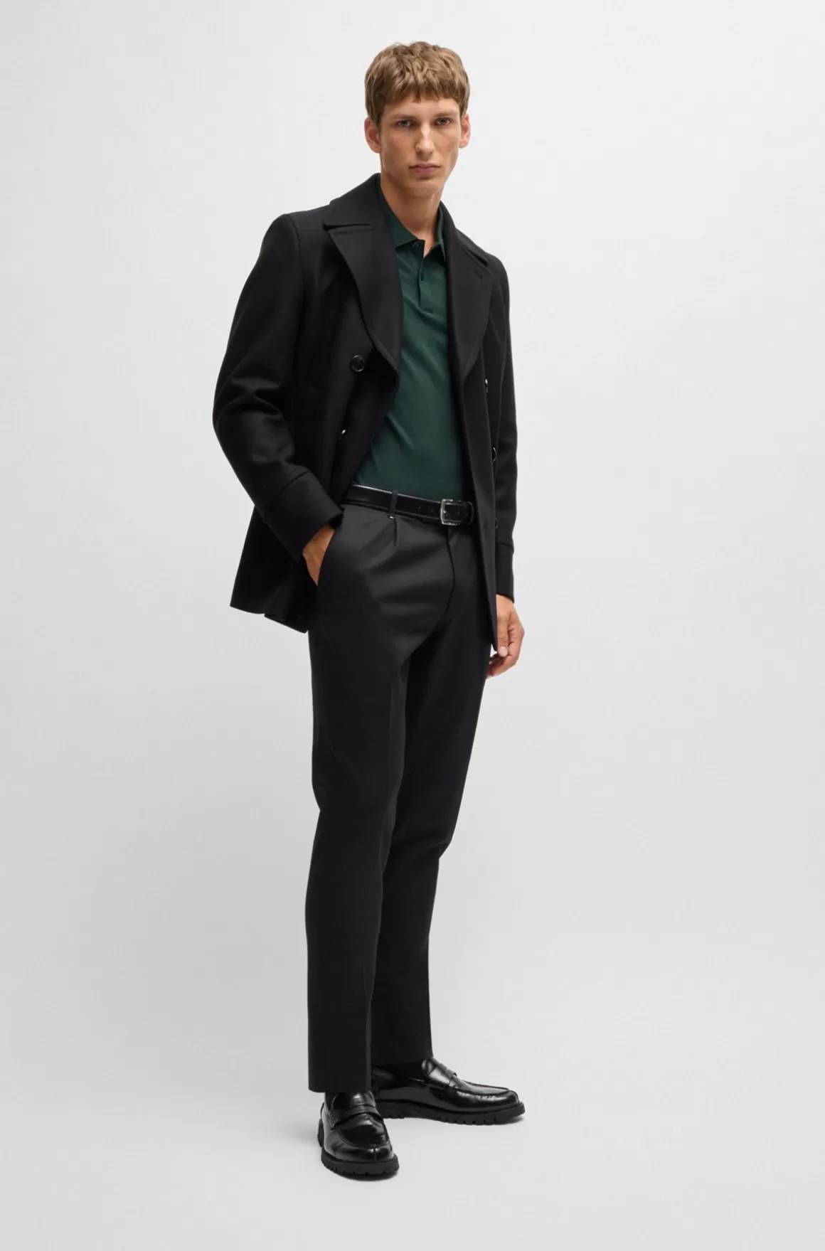 HUGO BOSS Pallas Poloshirt Med Regular Fit I Bomuld Med Broderet Logo