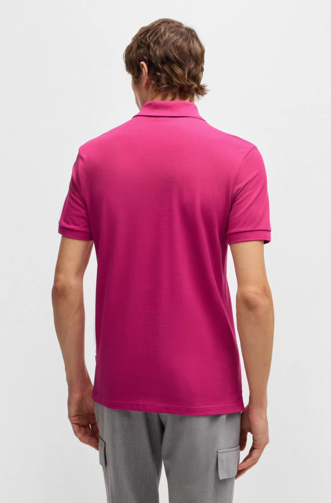 HUGO BOSS Pallas Poloshirt Med Regular Fit I Bomuld Med Broderet Logo