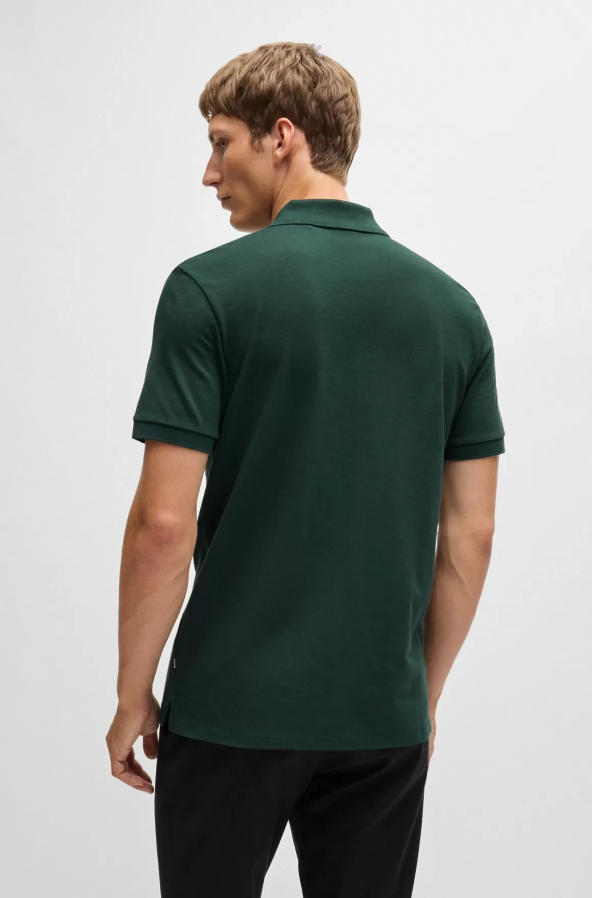 HUGO BOSS Pallas Poloshirt Med Regular Fit I Bomuld Med Broderet Logo