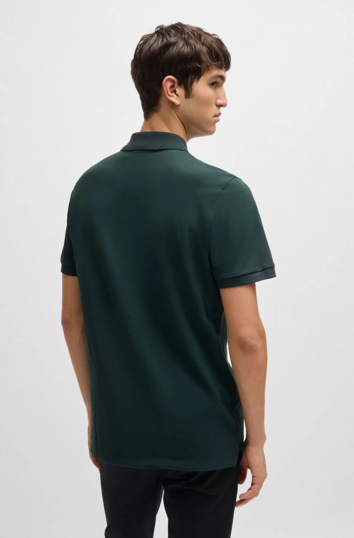 HUGO BOSS Pallas Poloshirt Med Regular Fit I Bomuld Med Broderet Logo