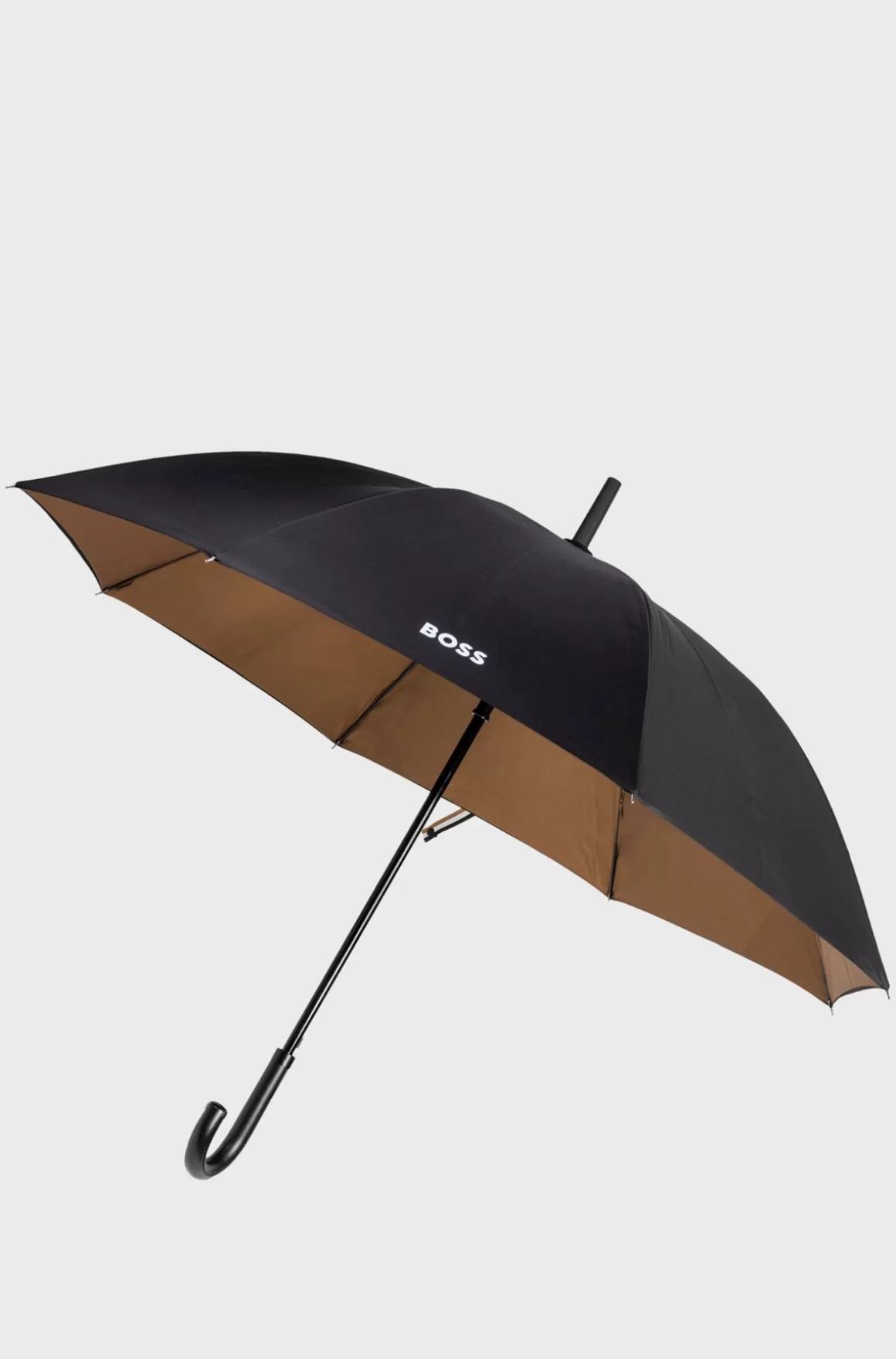 HUGO BOSS Paraply Til Byen Med Tofarvet Skærm