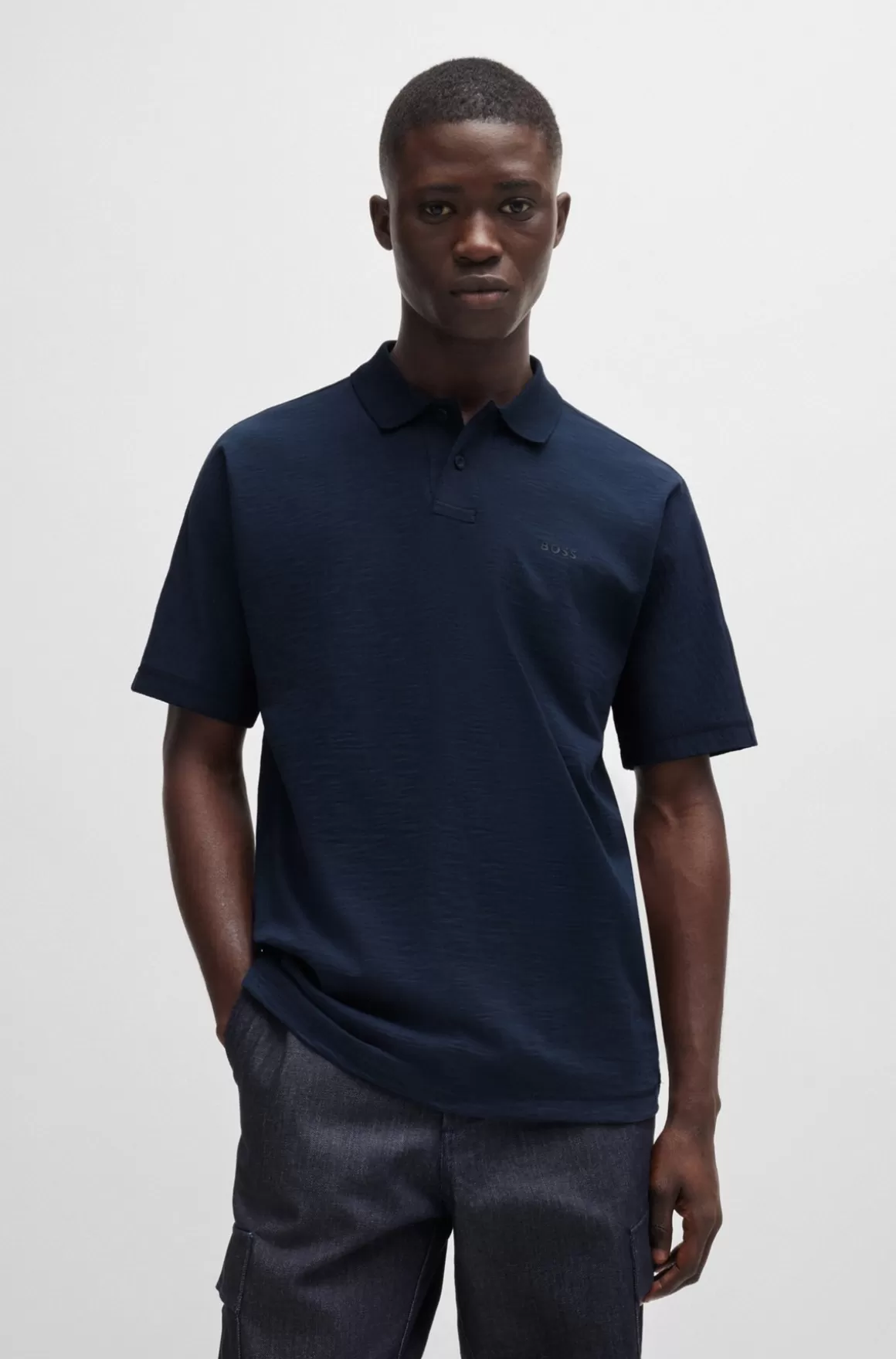 HUGO BOSS Poloshirt I Bomuldsjersey Med Logo