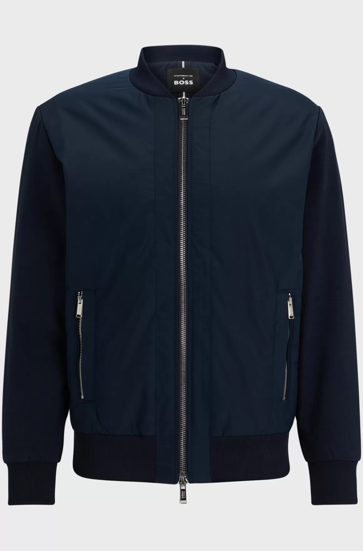 HUGO BOSS Porsche X BOSS-bomber-sweatshirt I Bomuld Med Stræk Og Blandede Materialer