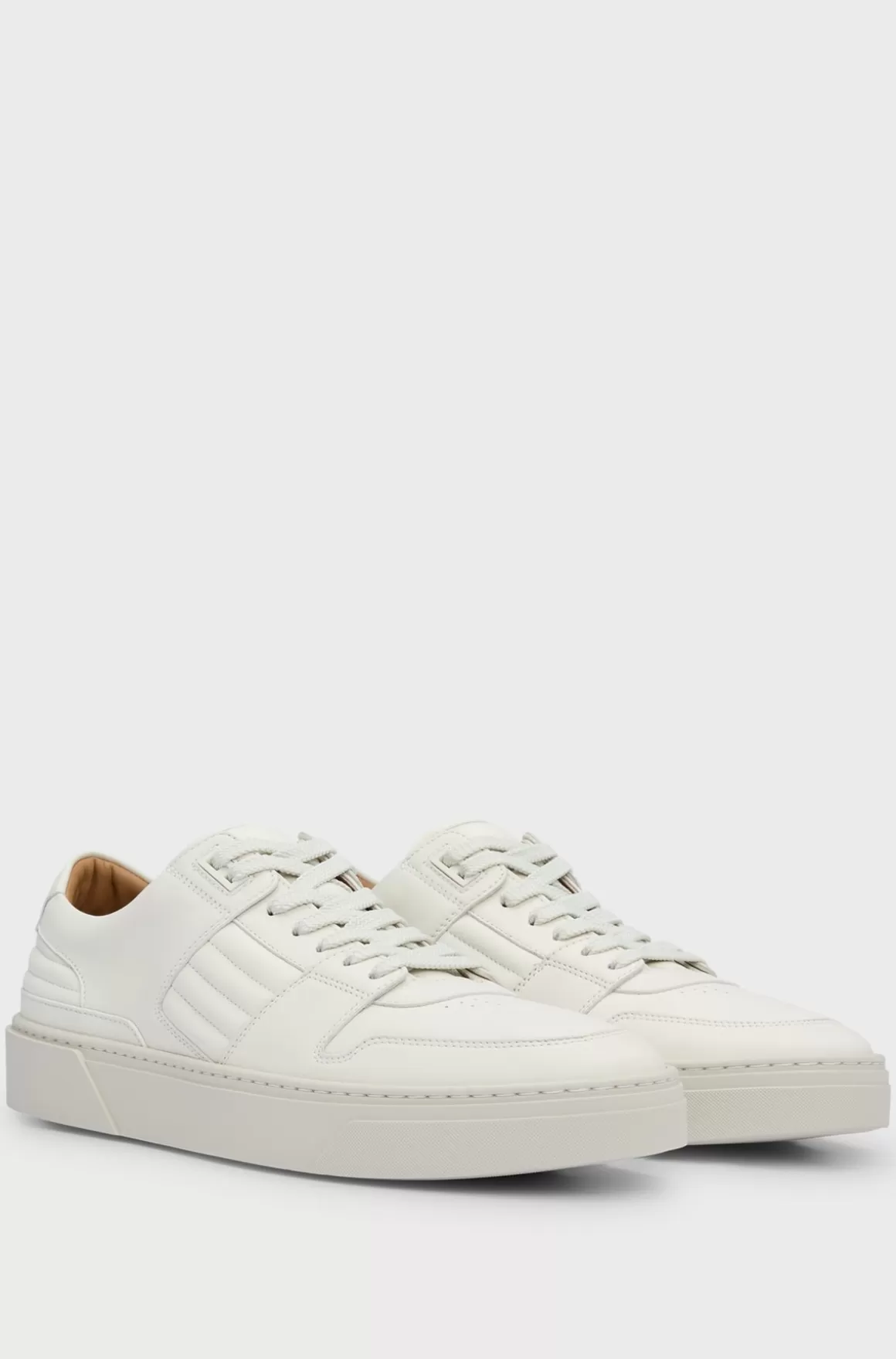 HUGO BOSS Porsche X BOSS-lædersneakers Med Polstrede Detaljer