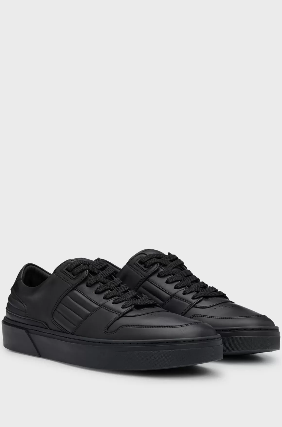 HUGO BOSS Porsche X BOSS-lædersneakers Med Polstrede Detaljer