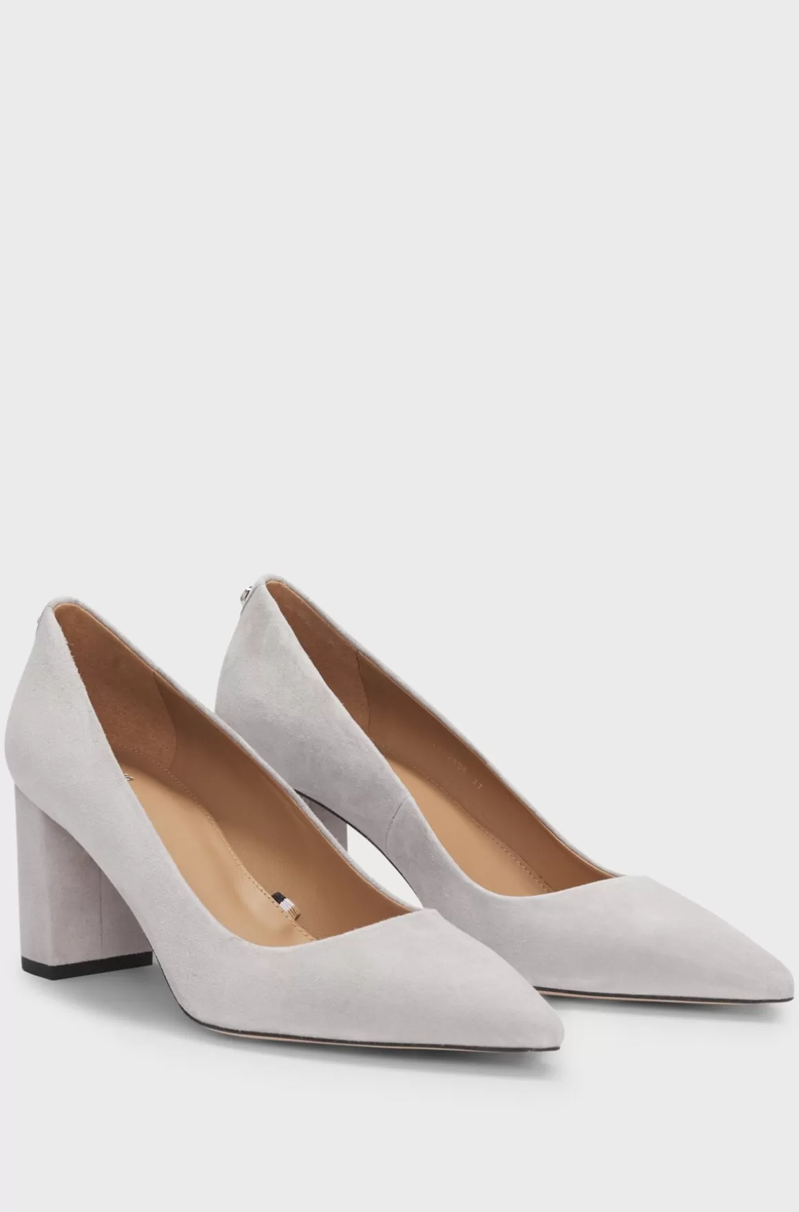 HUGO BOSS Pumps I Ruskind Med En 7 Cm Blokhæl
