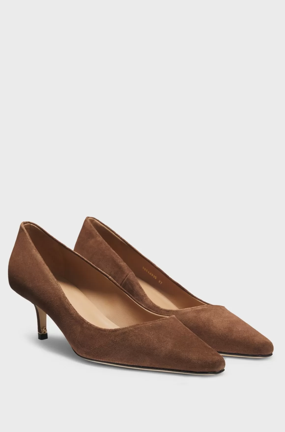 HUGO BOSS Pumps I Ruskind Med Høje Hæle Og Spids Tå