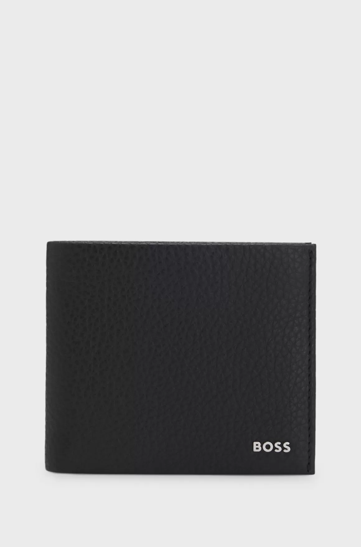 HUGO BOSS Pung I Kornet Læder Med Polerede Logobogstaver