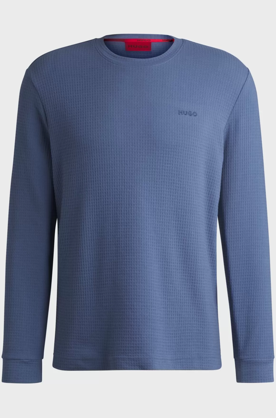 HUGO BOSS Pyjamas-top I Bomuldsblanding Med Broderet Logo