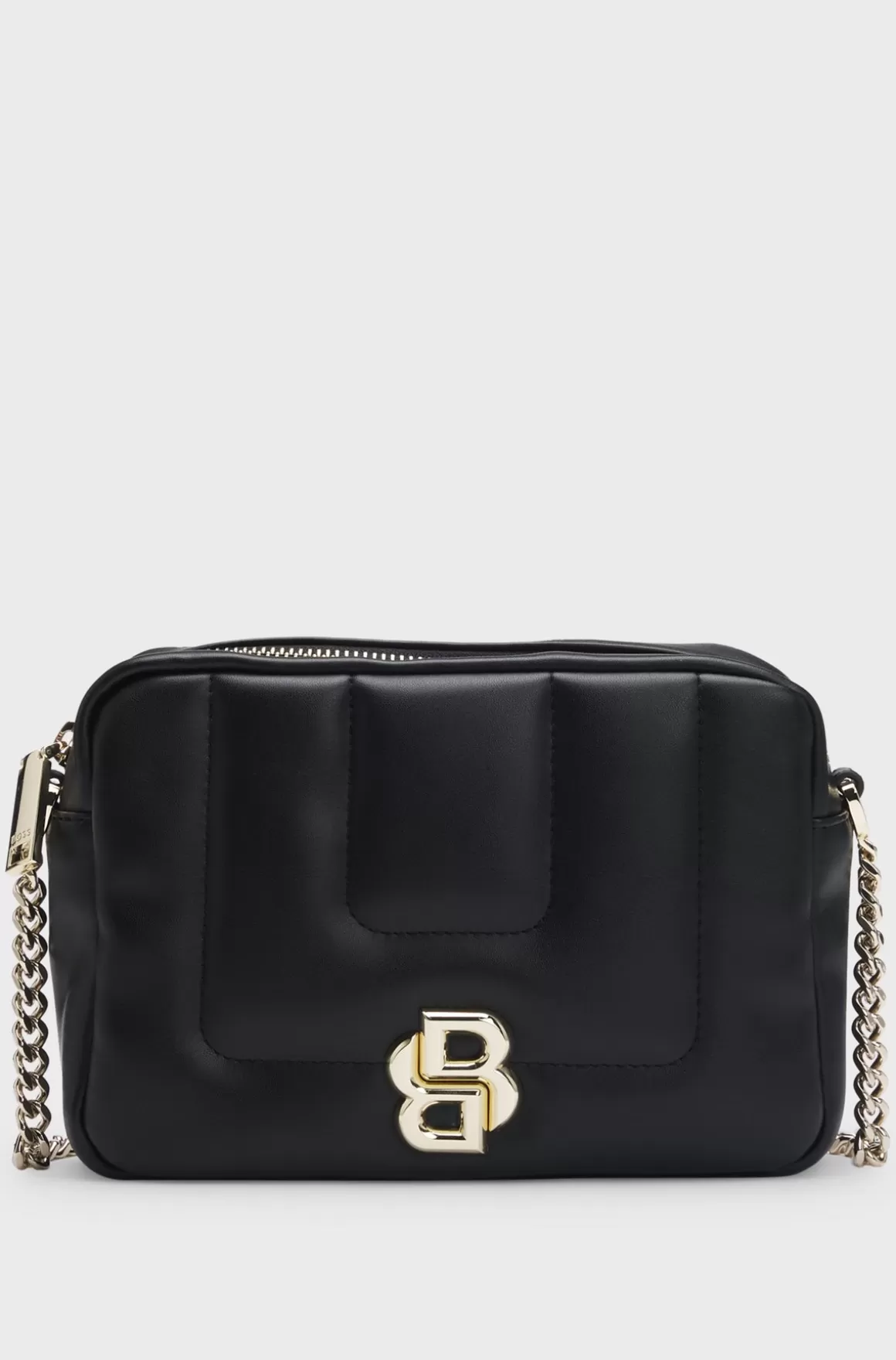 HUGO BOSS Quiltet Crossbodytaske Med Dobbelt B-monogram I Metal