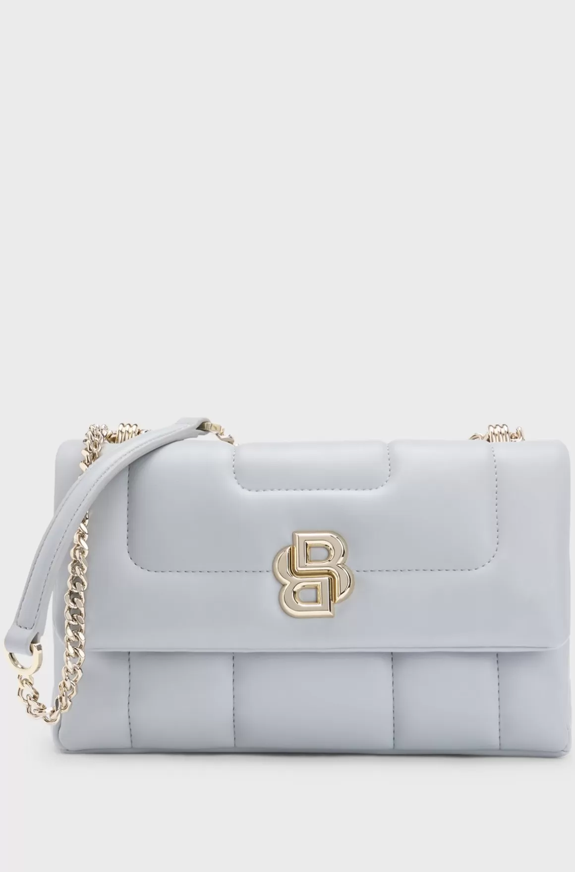 HUGO BOSS Quiltet Skuldertaske Med Dobbelt B-monogram I Metal