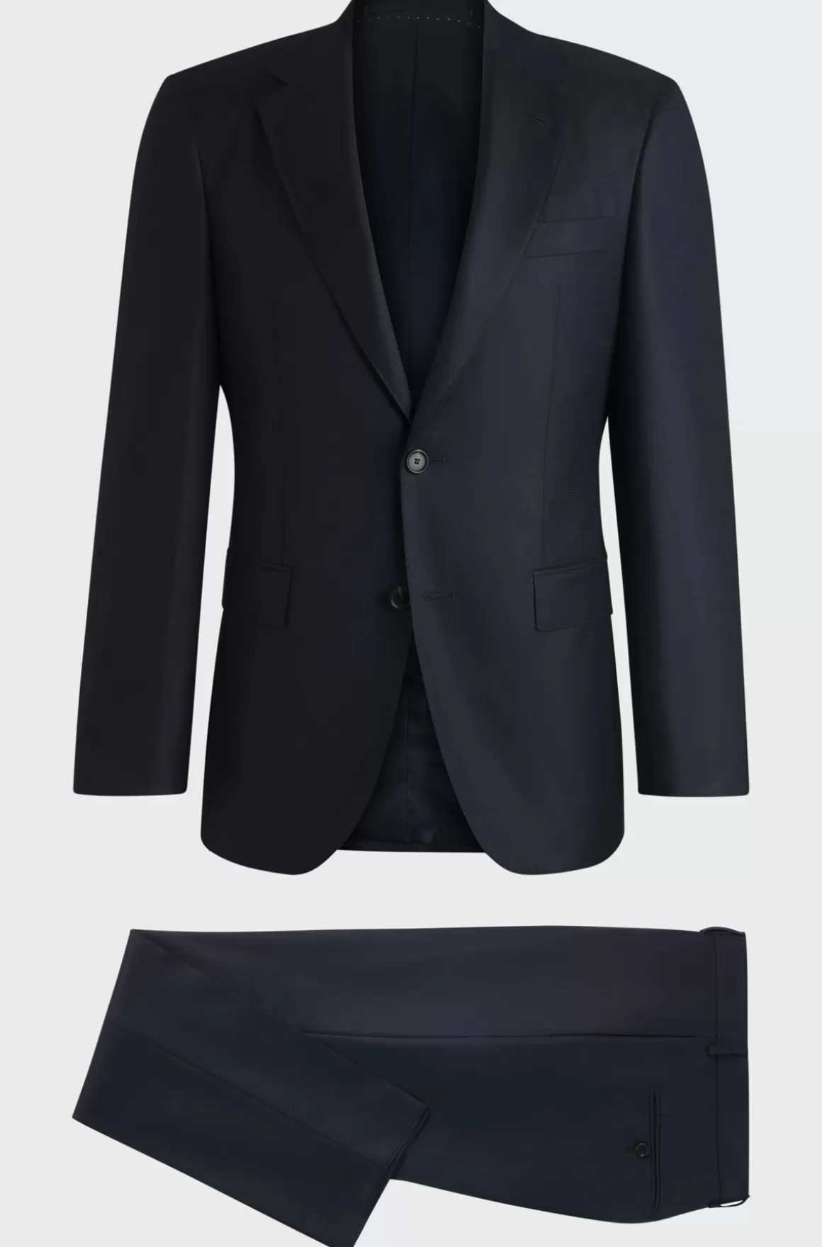 HUGO BOSS Regular Fit Jakkesæt I Mønstret Ny Uld Og Silke