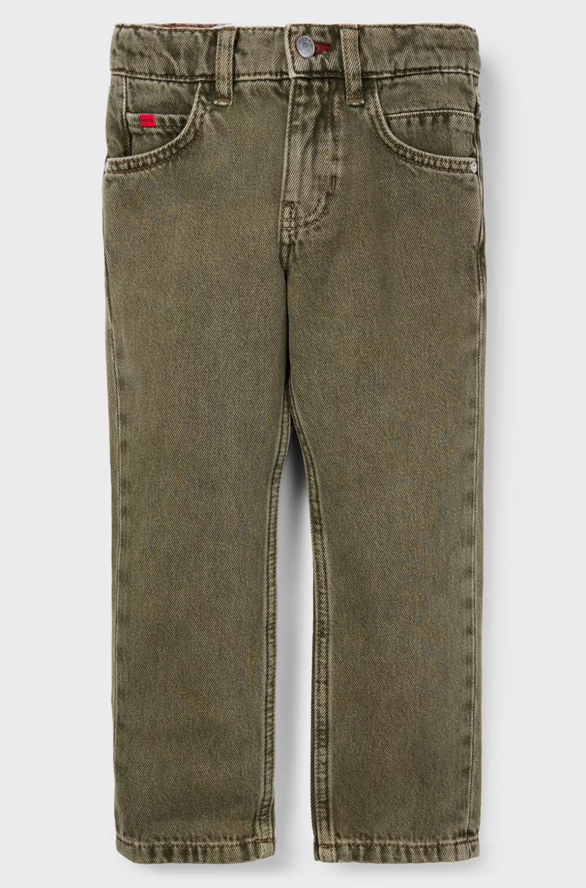 Børn HUGO BOSS Regular Fit Jeans I Grøntonet Denim Til Børn