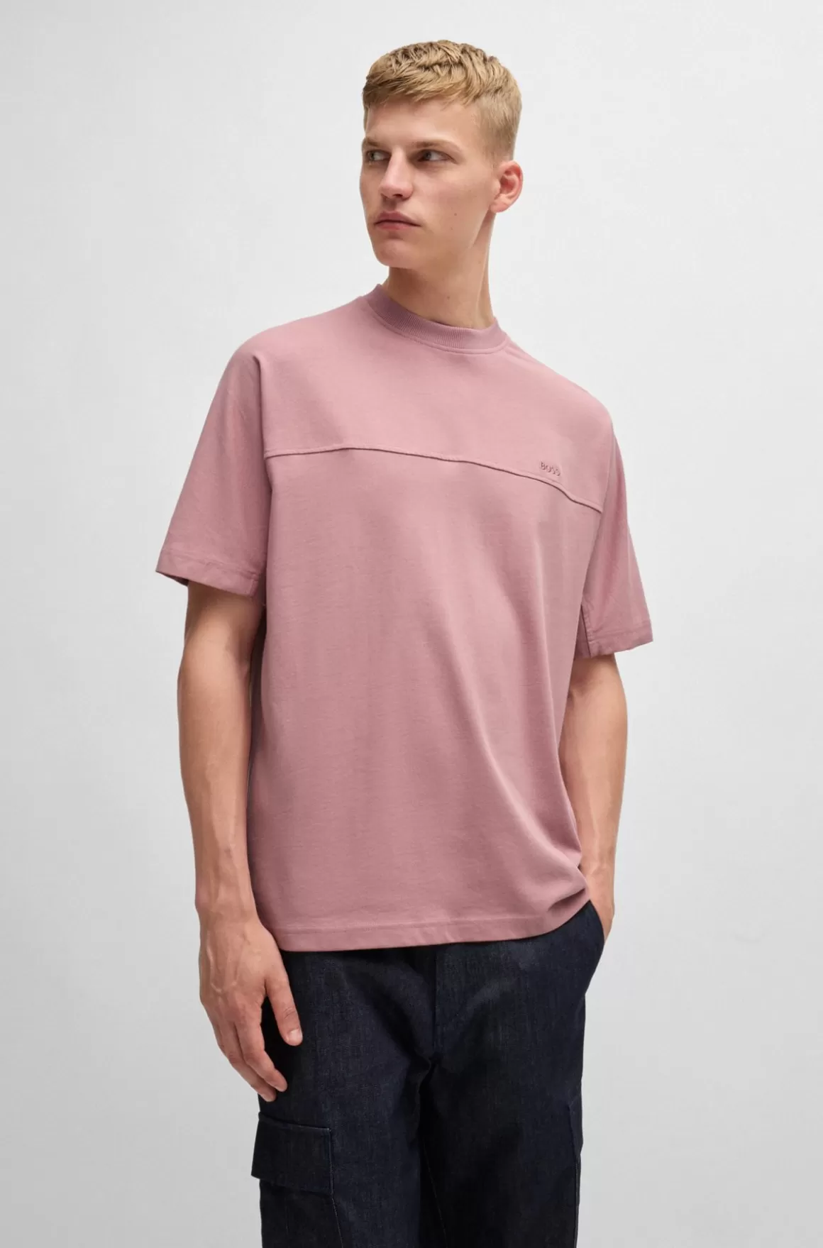 HUGO BOSS Relaxed Fit T-shirt I Bomuld Med Logo