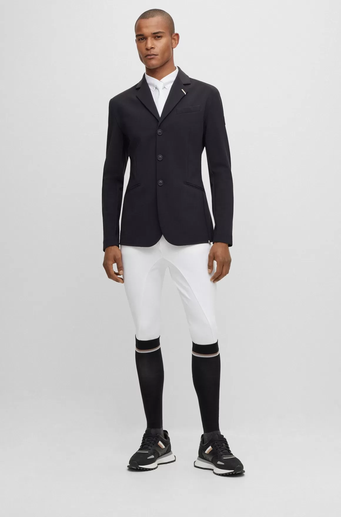 HUGO BOSS Ridebukser Med Fuldgrip Til Hestesport I Materiale Med Ekstra Stræk