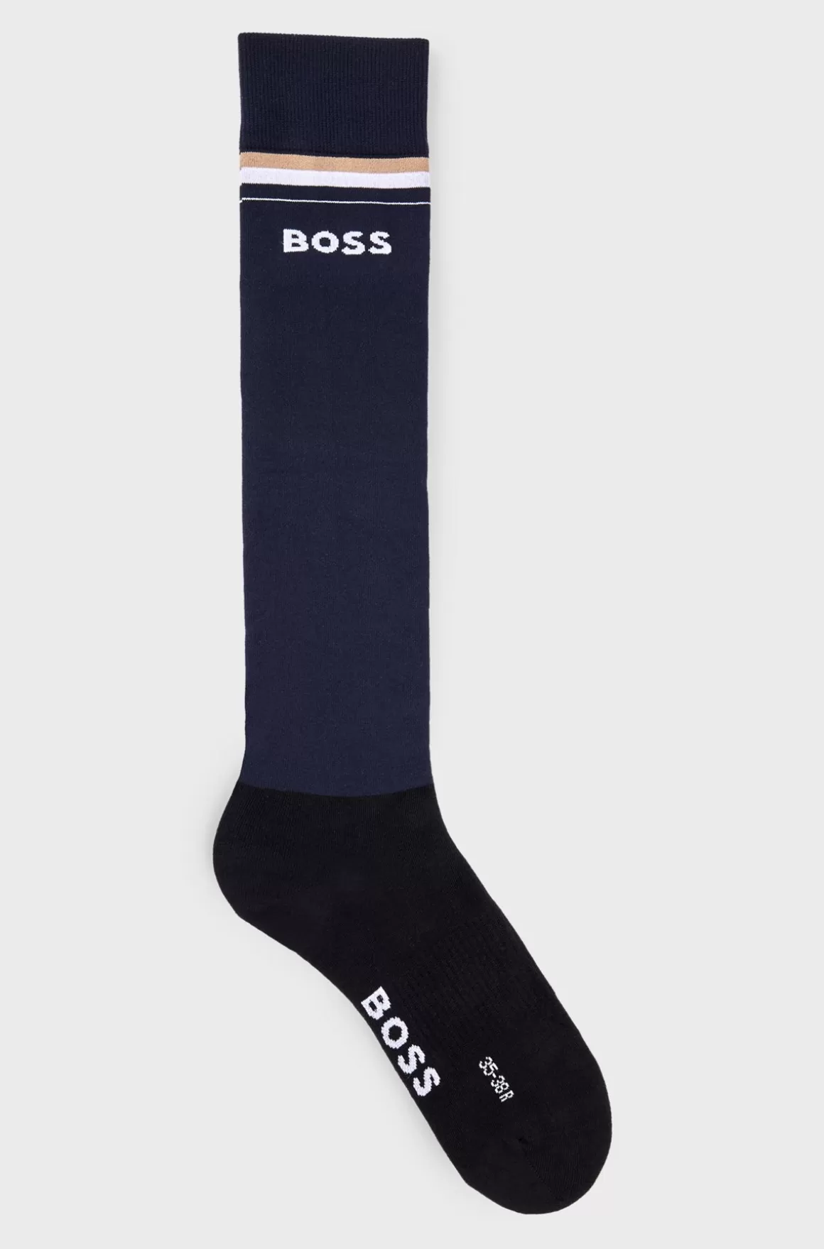 HUGO BOSS Ridestrømper Til Hestesport I Bomuldsblanding Med Logo