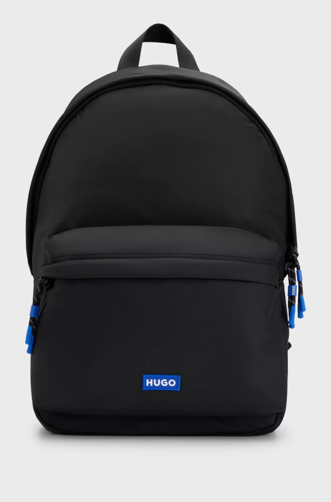 HUGO BOSS Rygsæk I Twill Med Blå Logomærkat