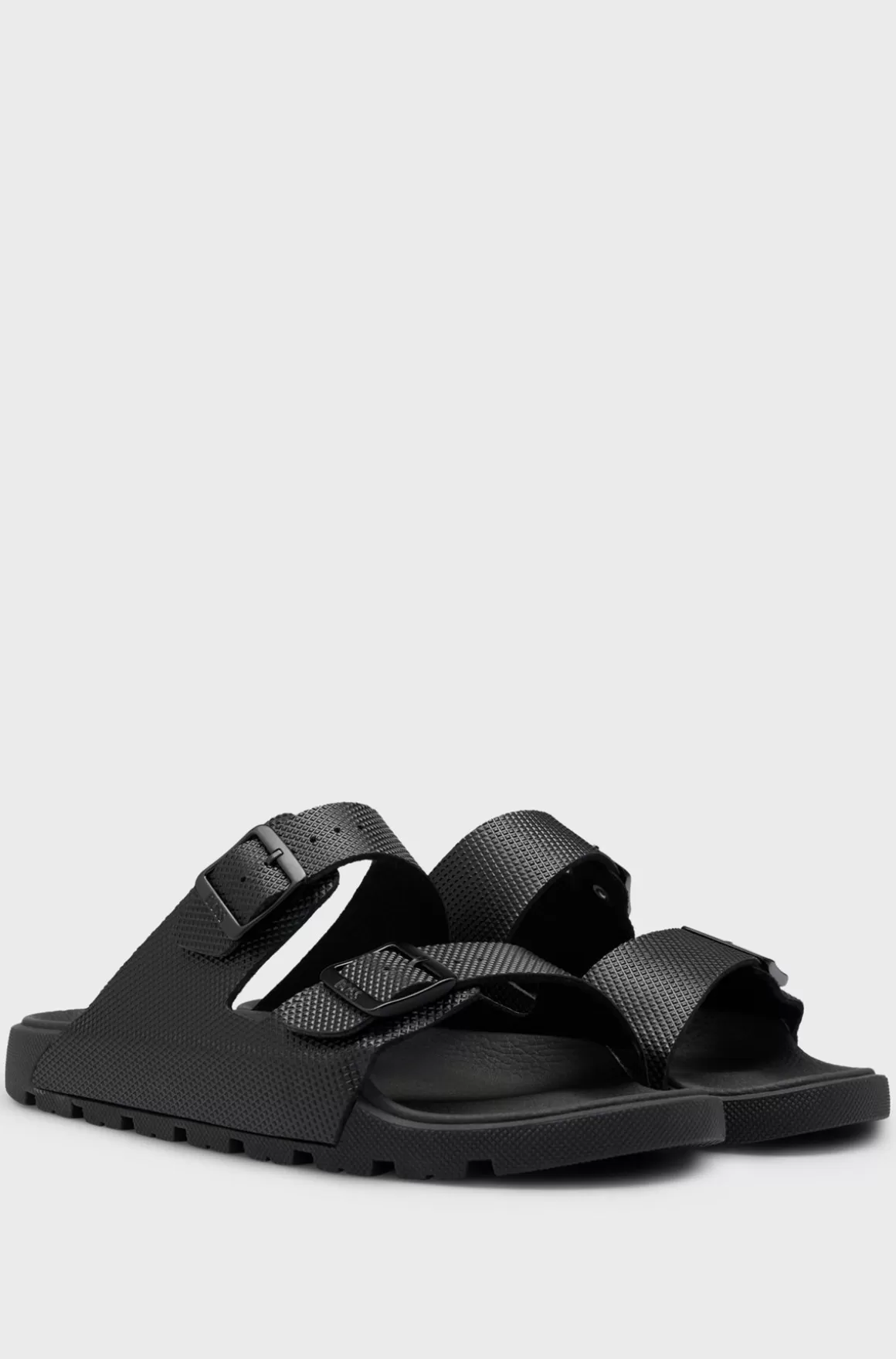 HUGO BOSS Sandaler Til Alle Køn Med Dobbeltrem Og Struktureret Overdel