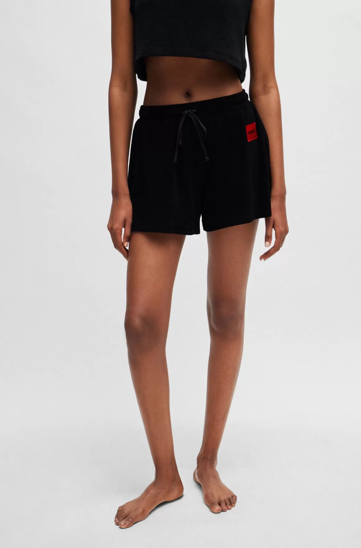 HUGO BOSS Shorts I Bomuldsblanding Med Logodetalje