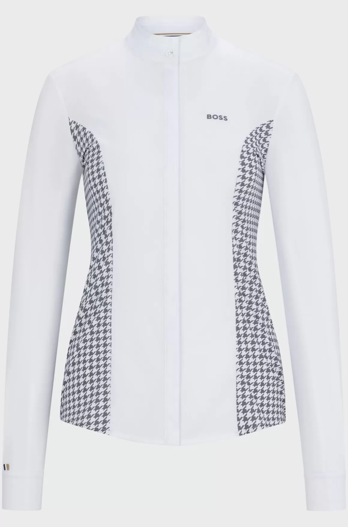 HUGO BOSS Showskjorte Til Hestesport Med Indsats Med Hanefjedstern