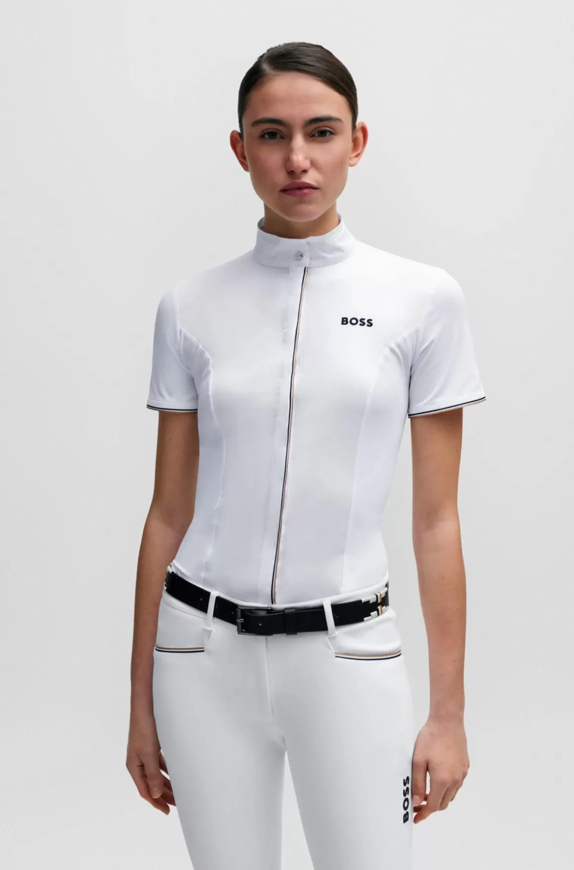 HUGO BOSS Showskjorte Til Hestesport Med Strækbomuld I Midterstykket