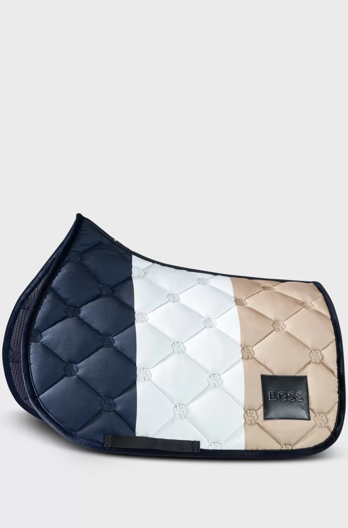 HUGO BOSS Signaturstribet Springsadelunderlag Til Hestesport Med Dobbelt B-monogrammer