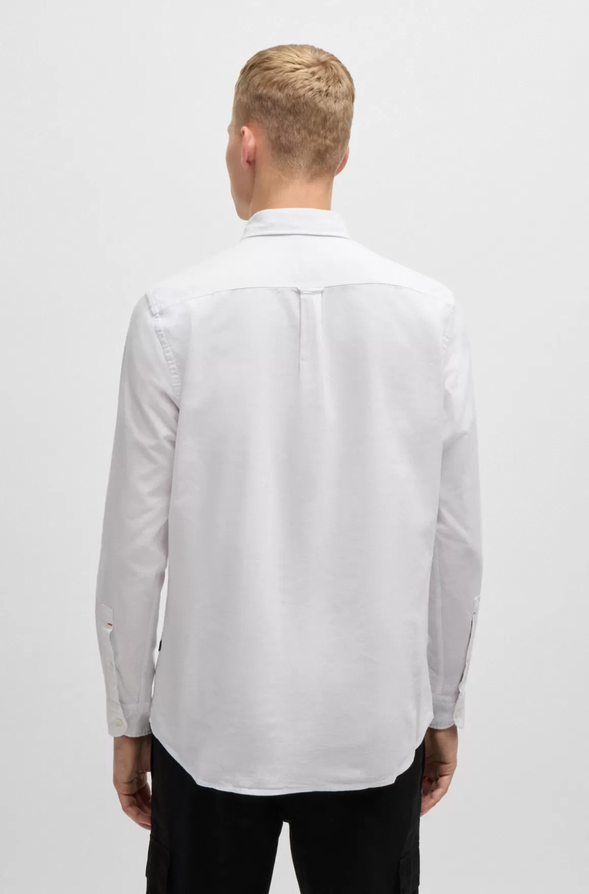 HUGO BOSS Skjorte I Oxfordbomuld Med Regular Fit Og Knapper