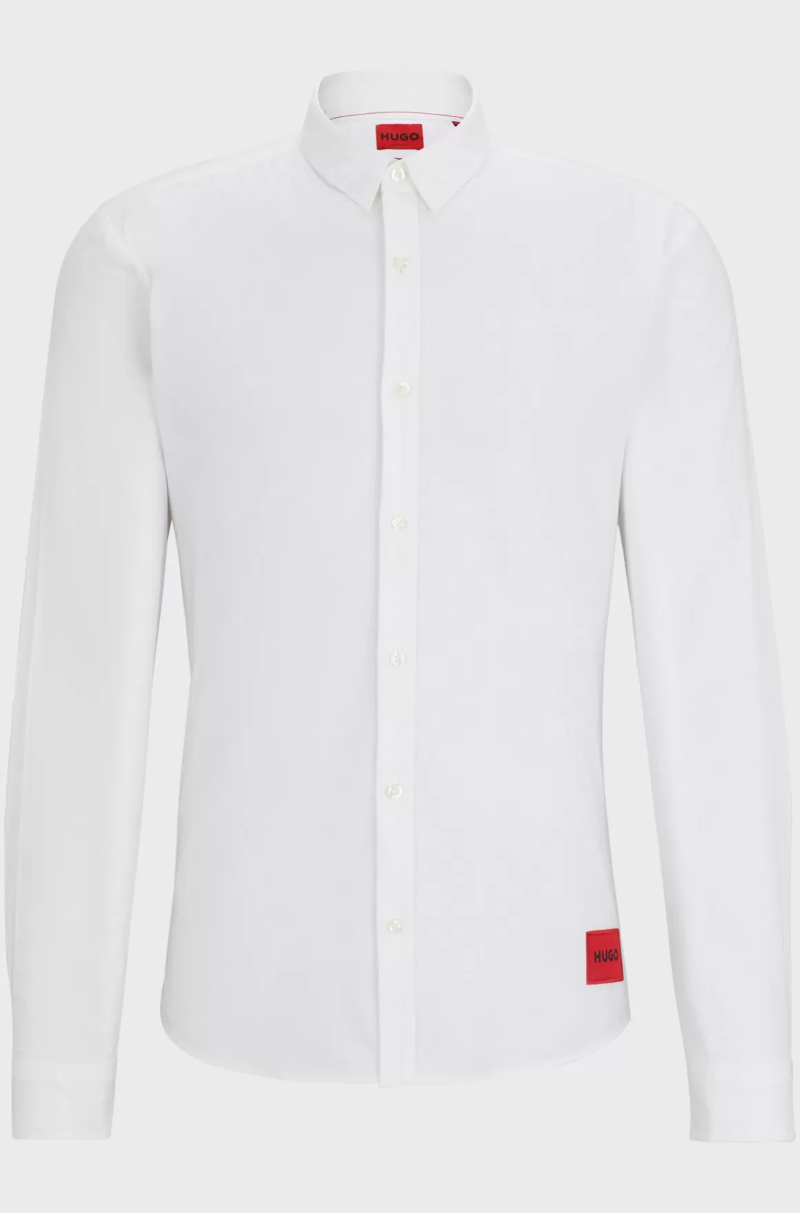 HUGO BOSS Skjorte Med Extra Slim Fit I Ferskenblødt Bomuld Med Stræk