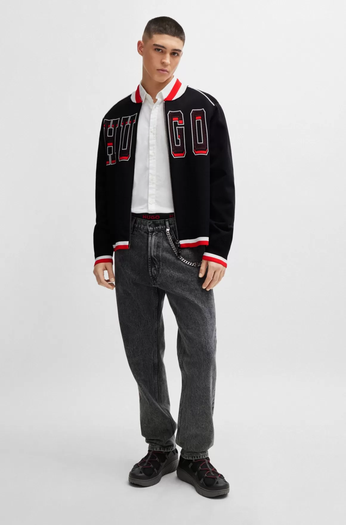 HUGO BOSS Skjorte Med Extra Slim Fit I Ferskenblødt Bomuld Med Stræk