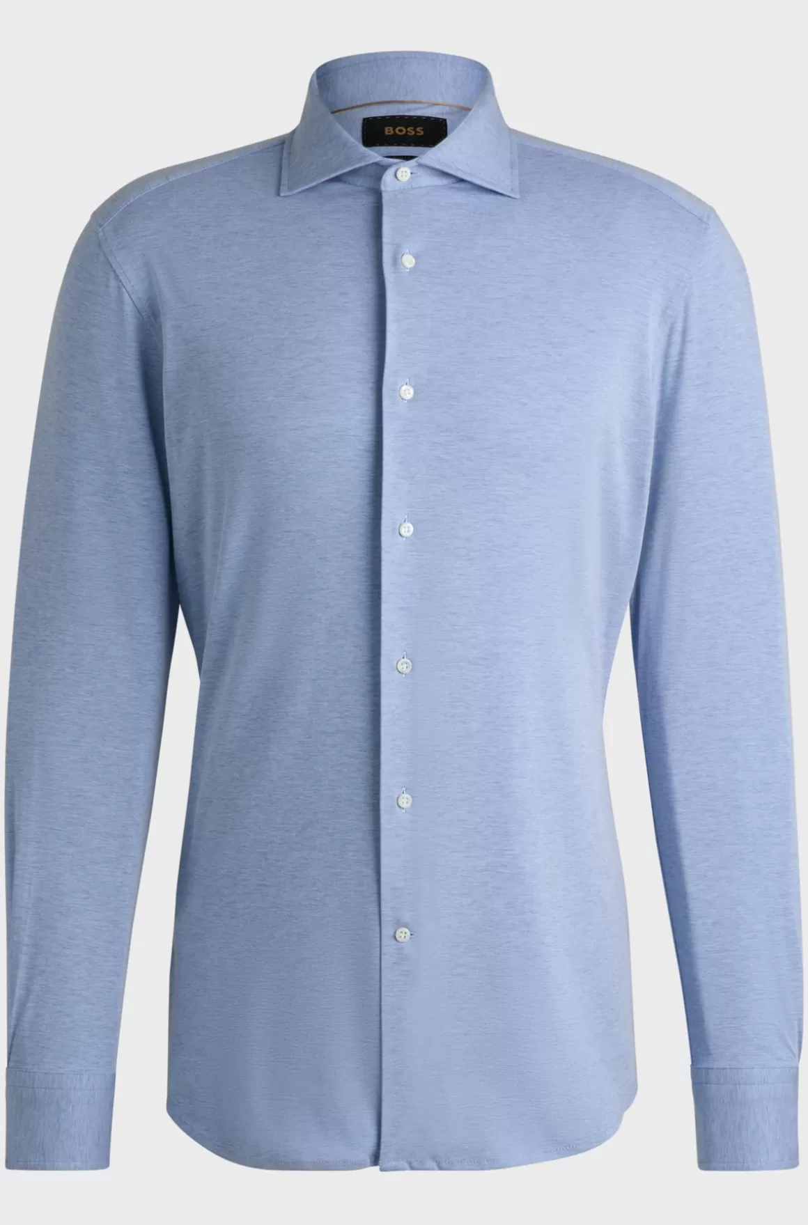 HUGO BOSS Skjorte Med Slim Fit I Bomuldsblanding Med Stræk
