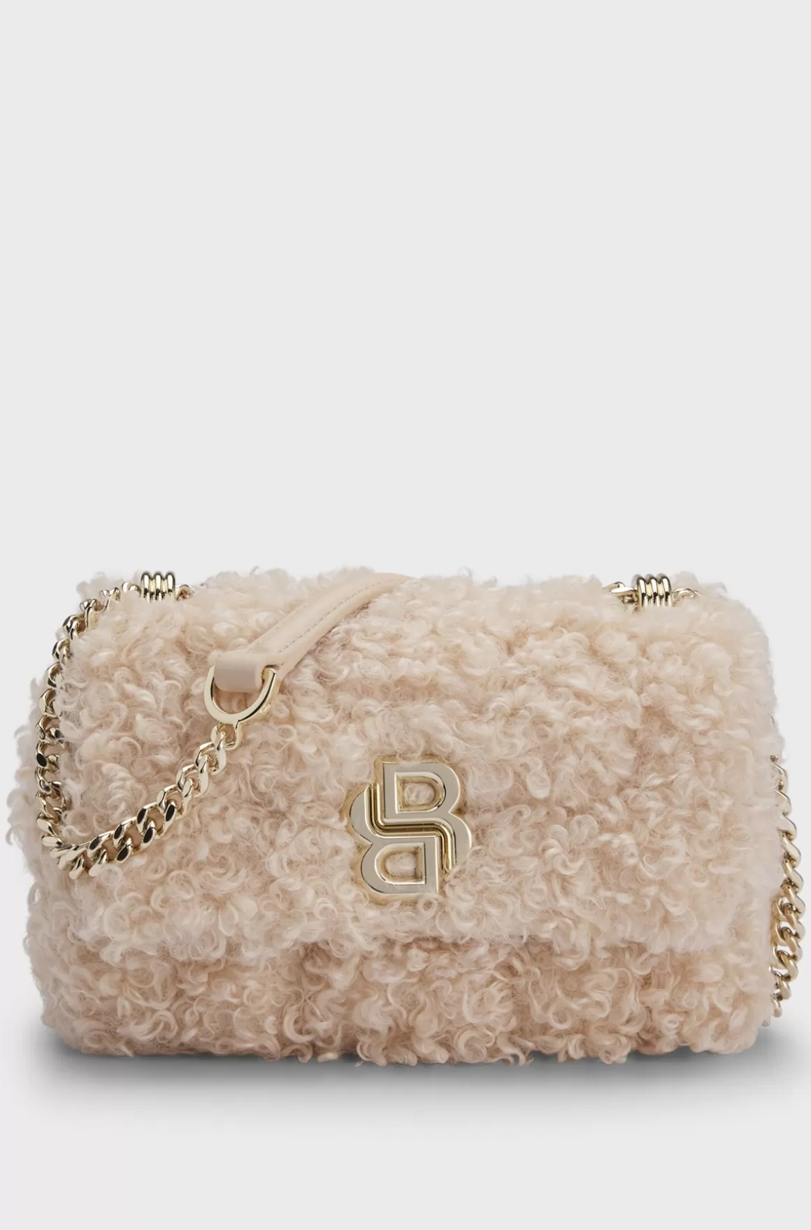 HUGO BOSS Skuldertaske I Imiteret Rulam Med Dobbelt B-monogram