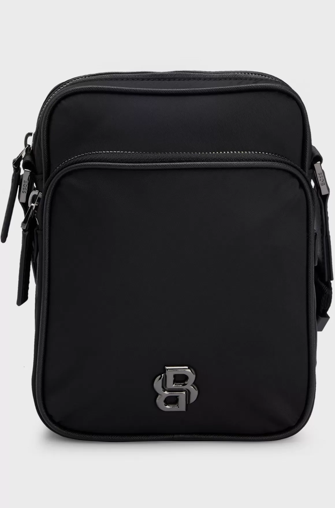 HUGO BOSS Skuldertaske I Twill Med Dobbelt B-monogram