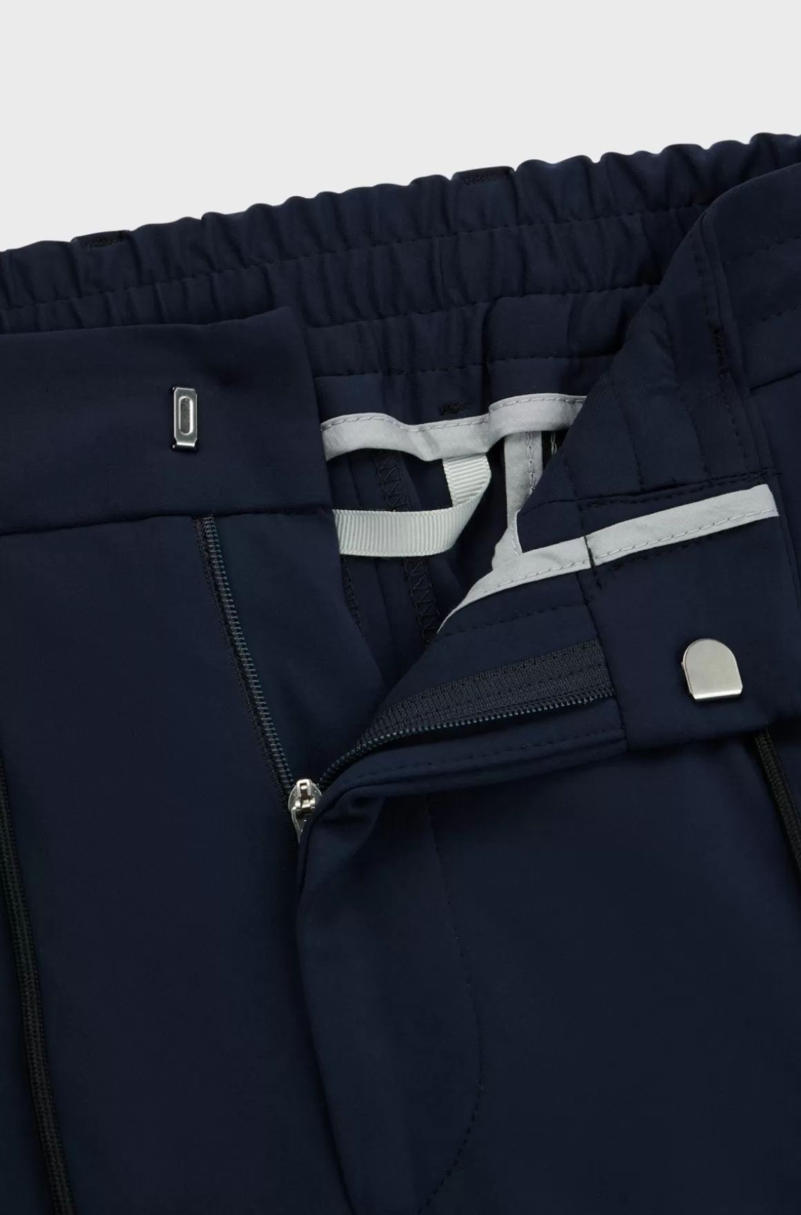 HUGO BOSS Slim Fit Bukser I Jersey Med Performance-stof Med Stræk