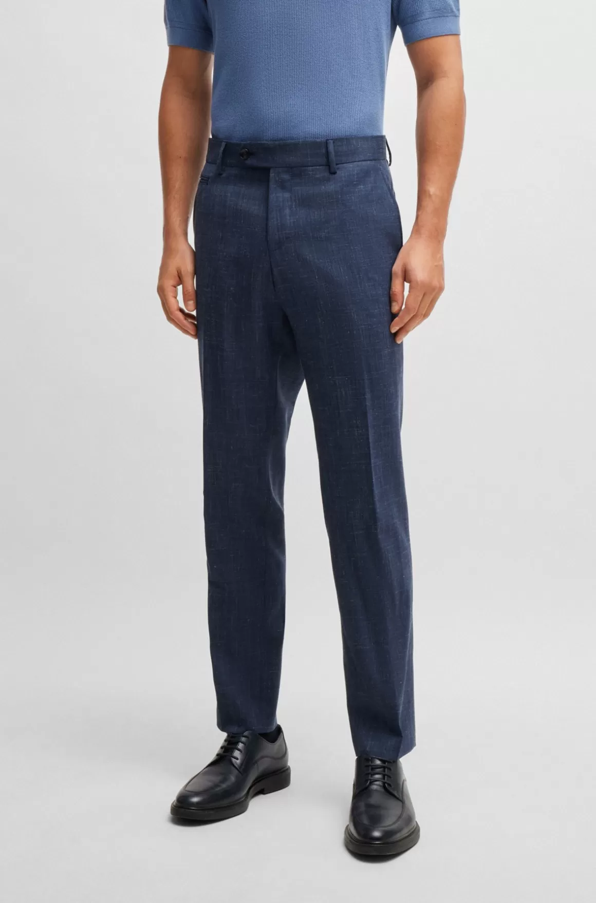 HUGO BOSS Slim Fit Bukser Ny Uld Og Hør