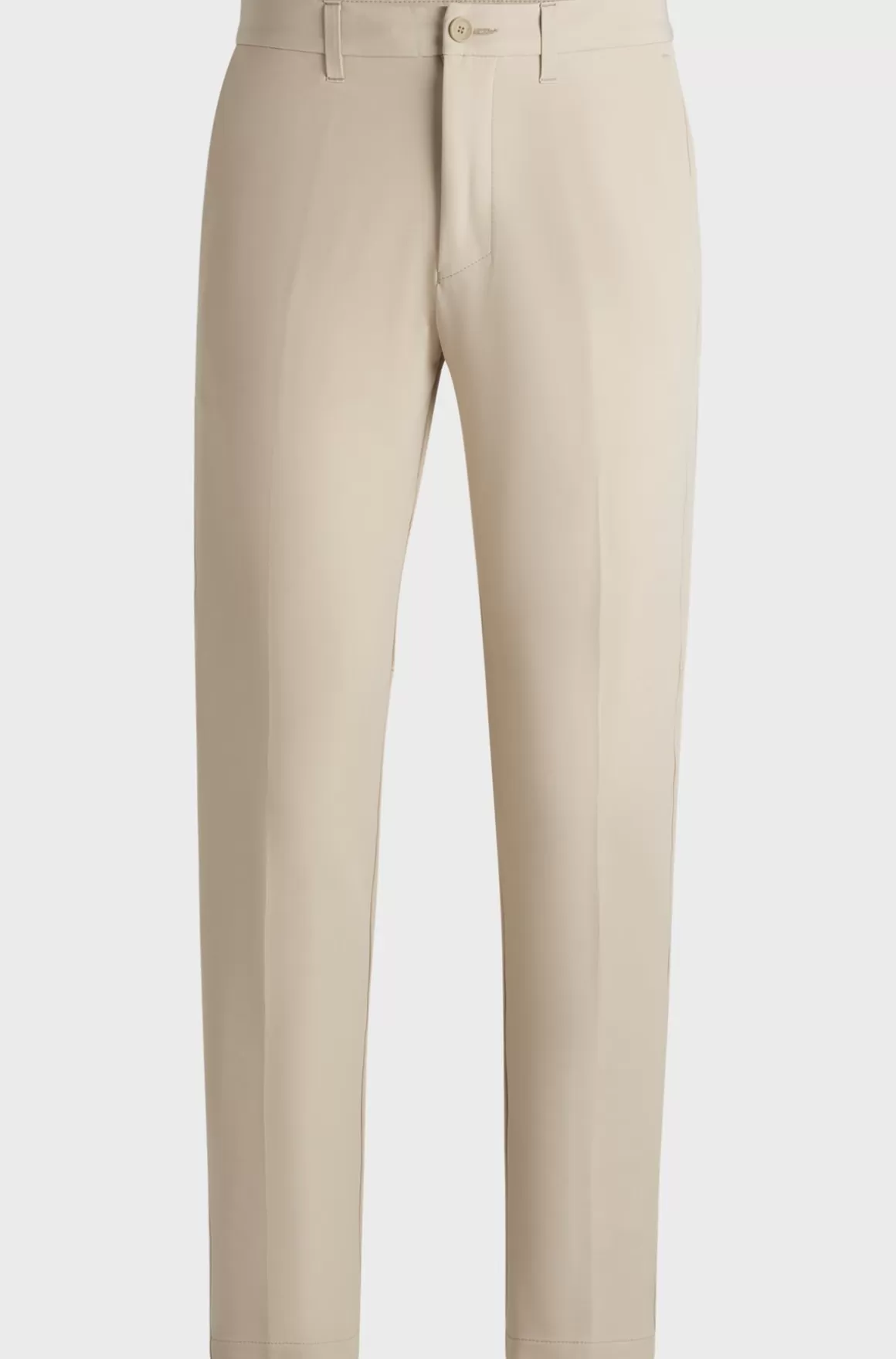 HUGO BOSS Slim Fit Chinos I Strygelet Stof Med Stræk I Fire Retninger