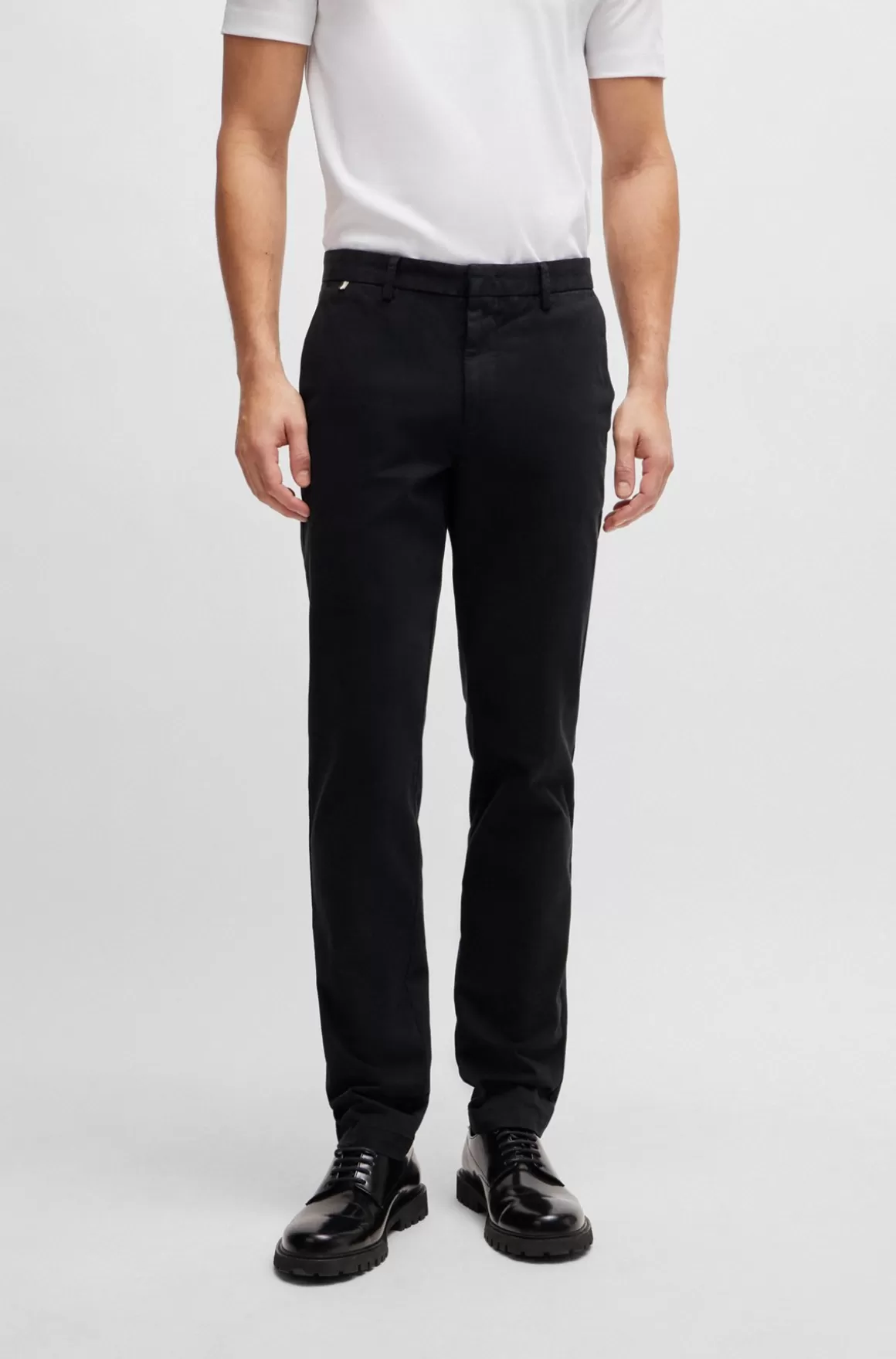 HUGO BOSS Slim Fit Chinos Med I Bomuldsgabardine Med Stræk