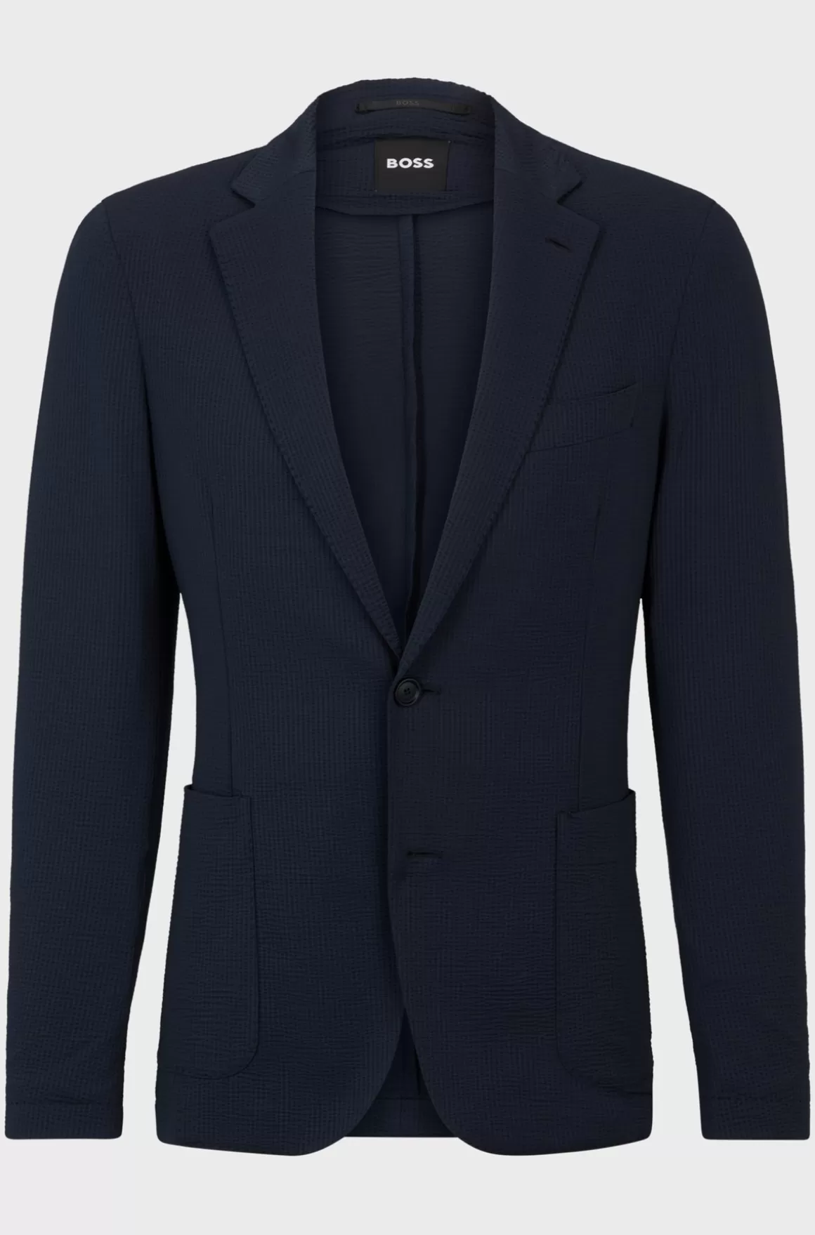 HUGO BOSS Slim Fit Jakke I Bæk Og Bølge Med Performance-stræk
