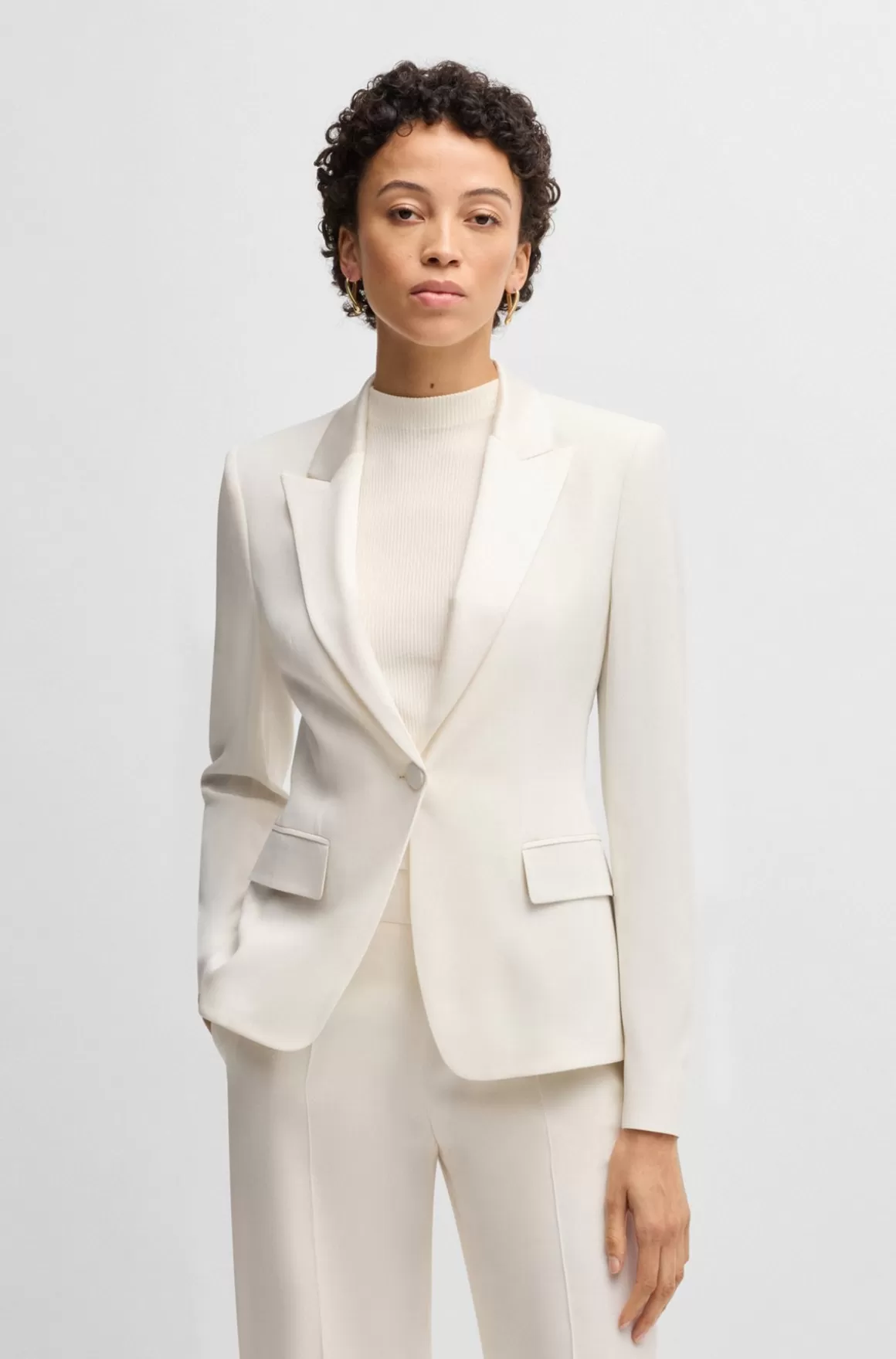 HUGO BOSS Slim Fit Smokingjakke Og Lukning Med En Enkelt Knap