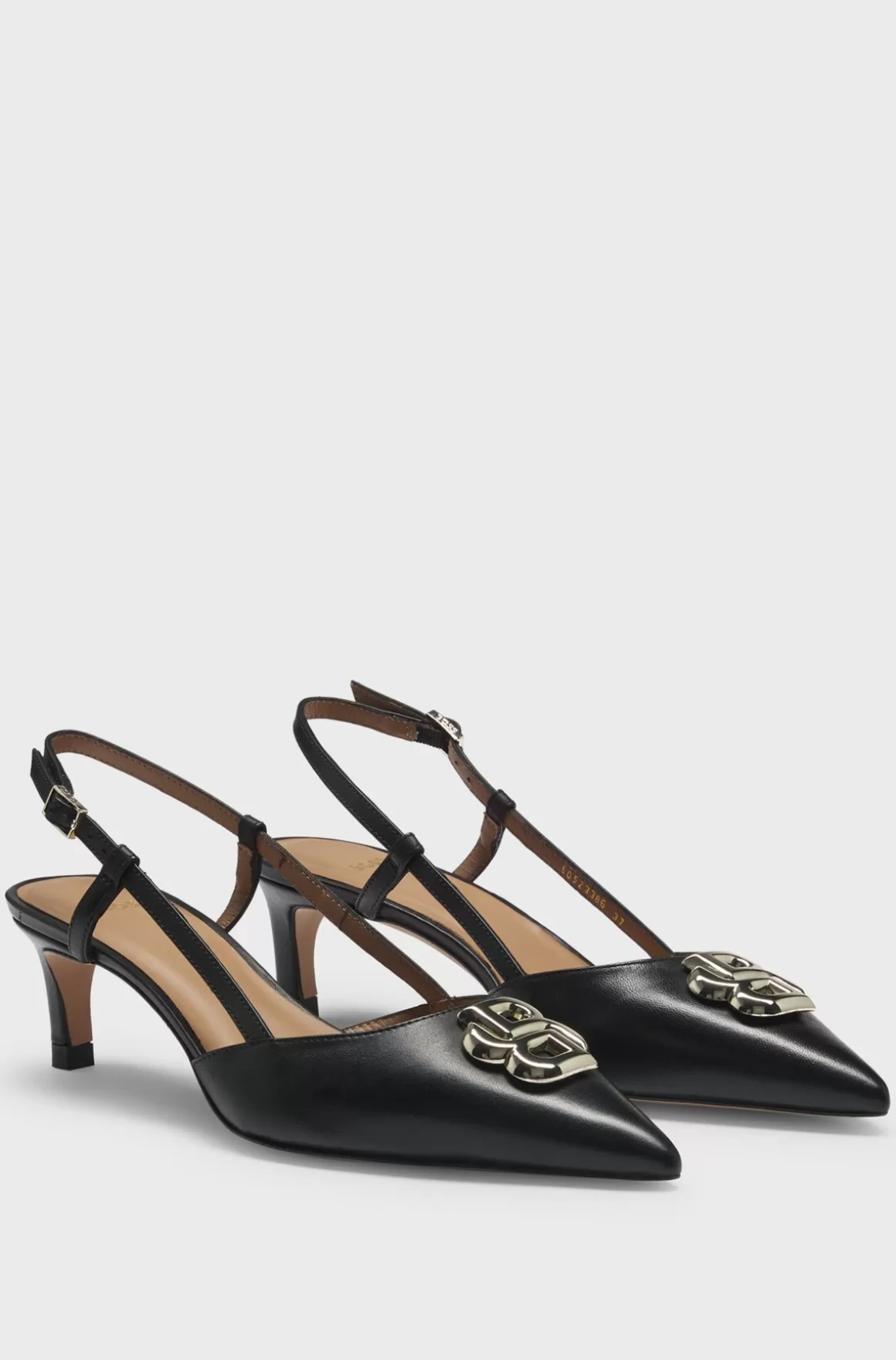 HUGO BOSS Slingbackpumps I Nappalæder Med Double B-monogram