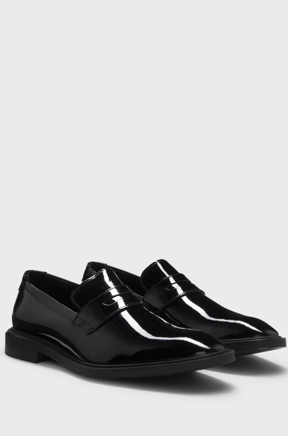 HUGO BOSS Slip On-pennyloafers I Patentlæder