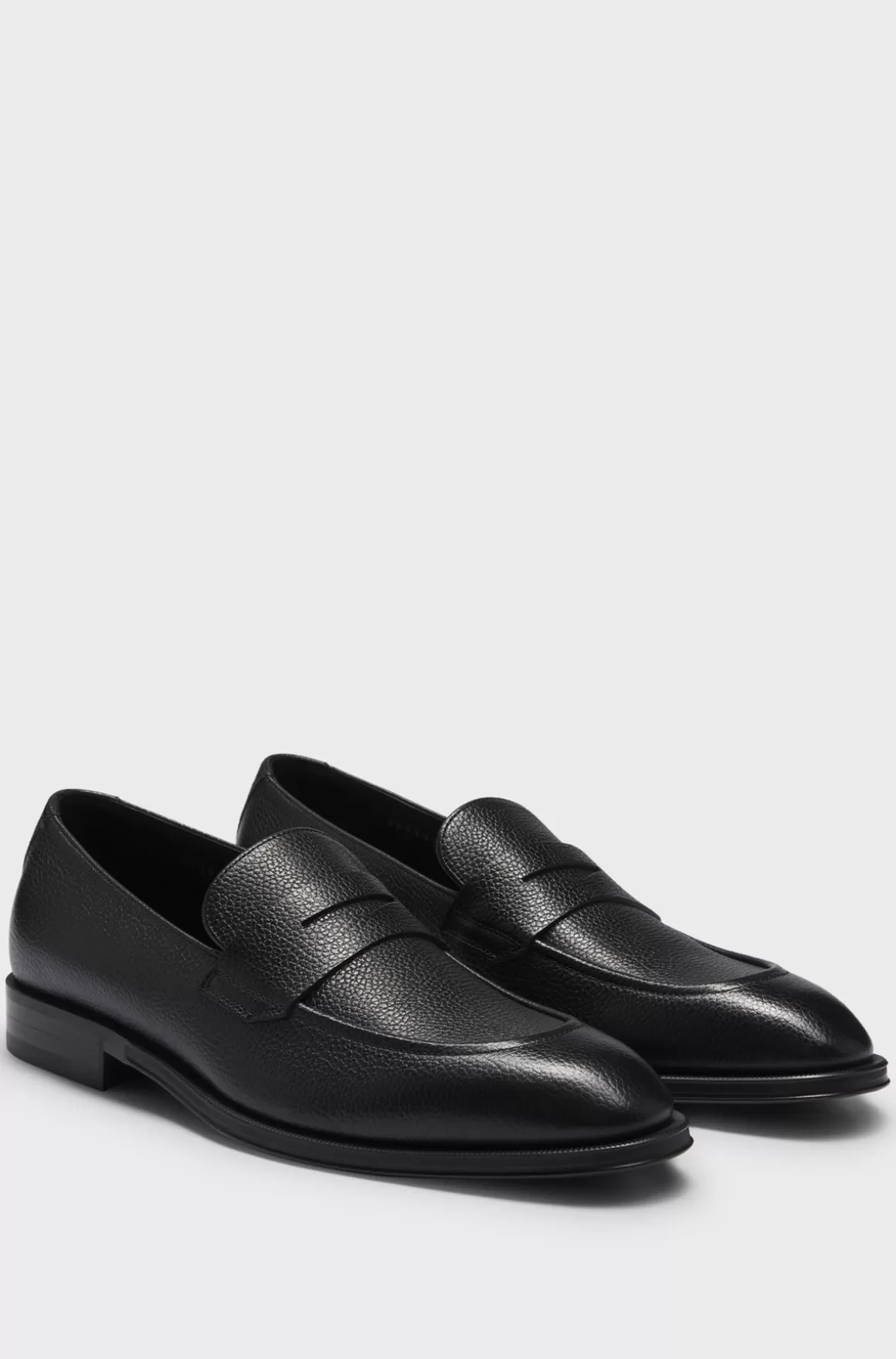 HUGO BOSS Slip-on-loafers I Narvlæder Med Kantsyet Overlæder