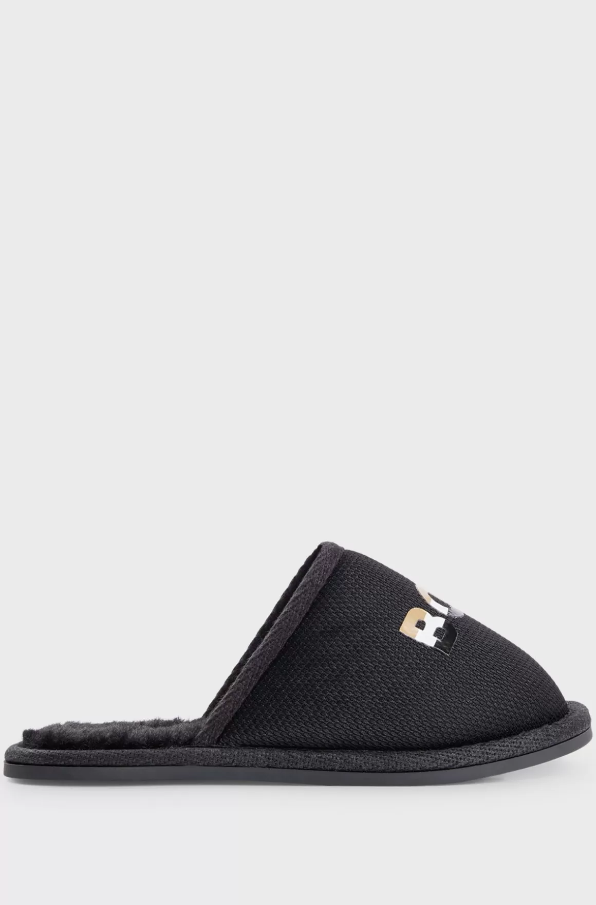 Børn HUGO BOSS Slippers Til Børn Med Logo Og For I Imiteret Pels