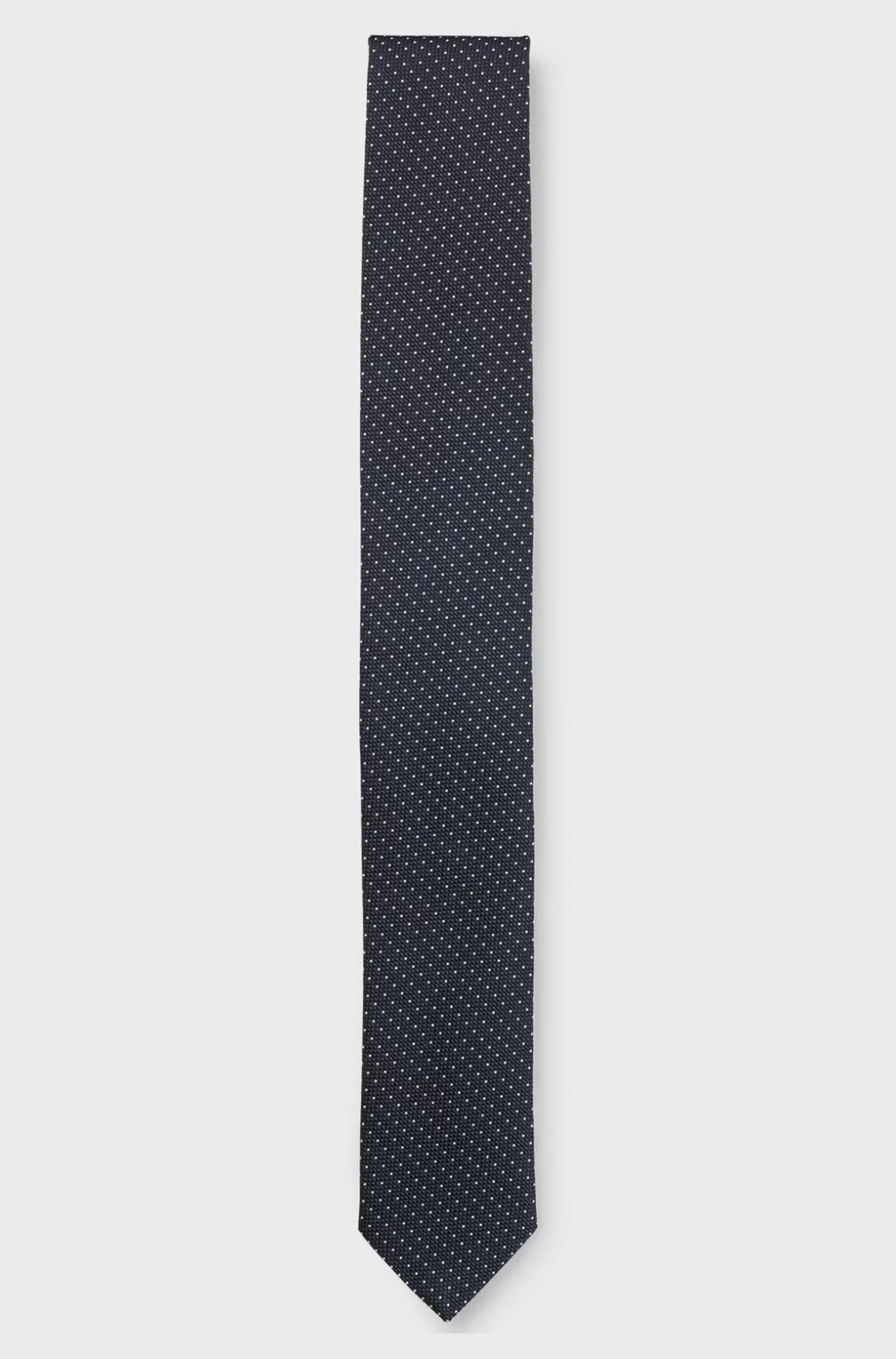 HUGO BOSS Slips I Silkeblanding Med Jacquardvævede Mikroprikker