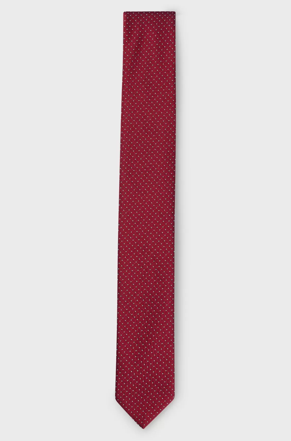 HUGO BOSS Slips I Silkeblanding Med Jacquardvævede Mikroprikker