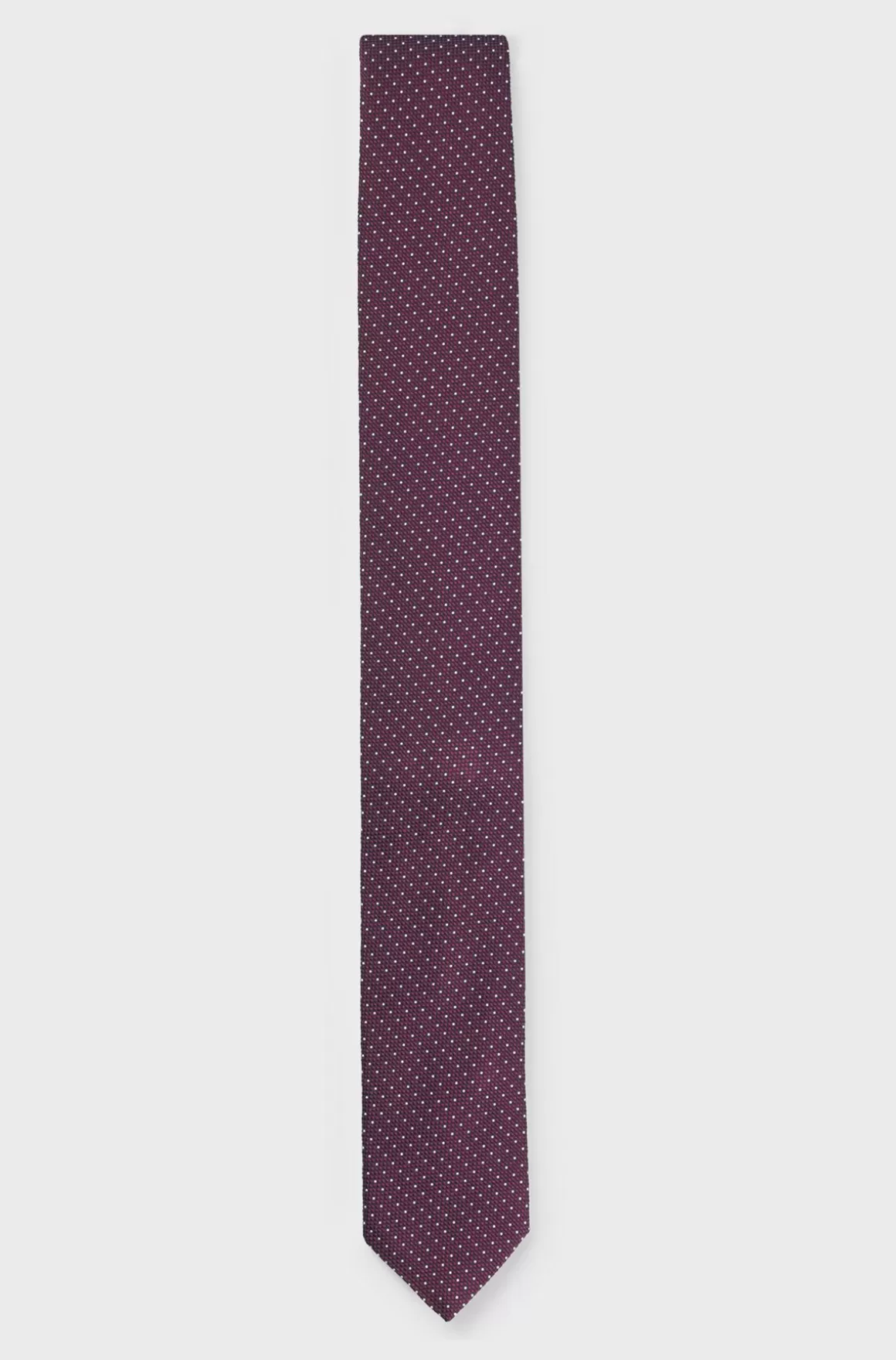 HUGO BOSS Slips I Silkeblanding Med Jacquardvævede Mikroprikker